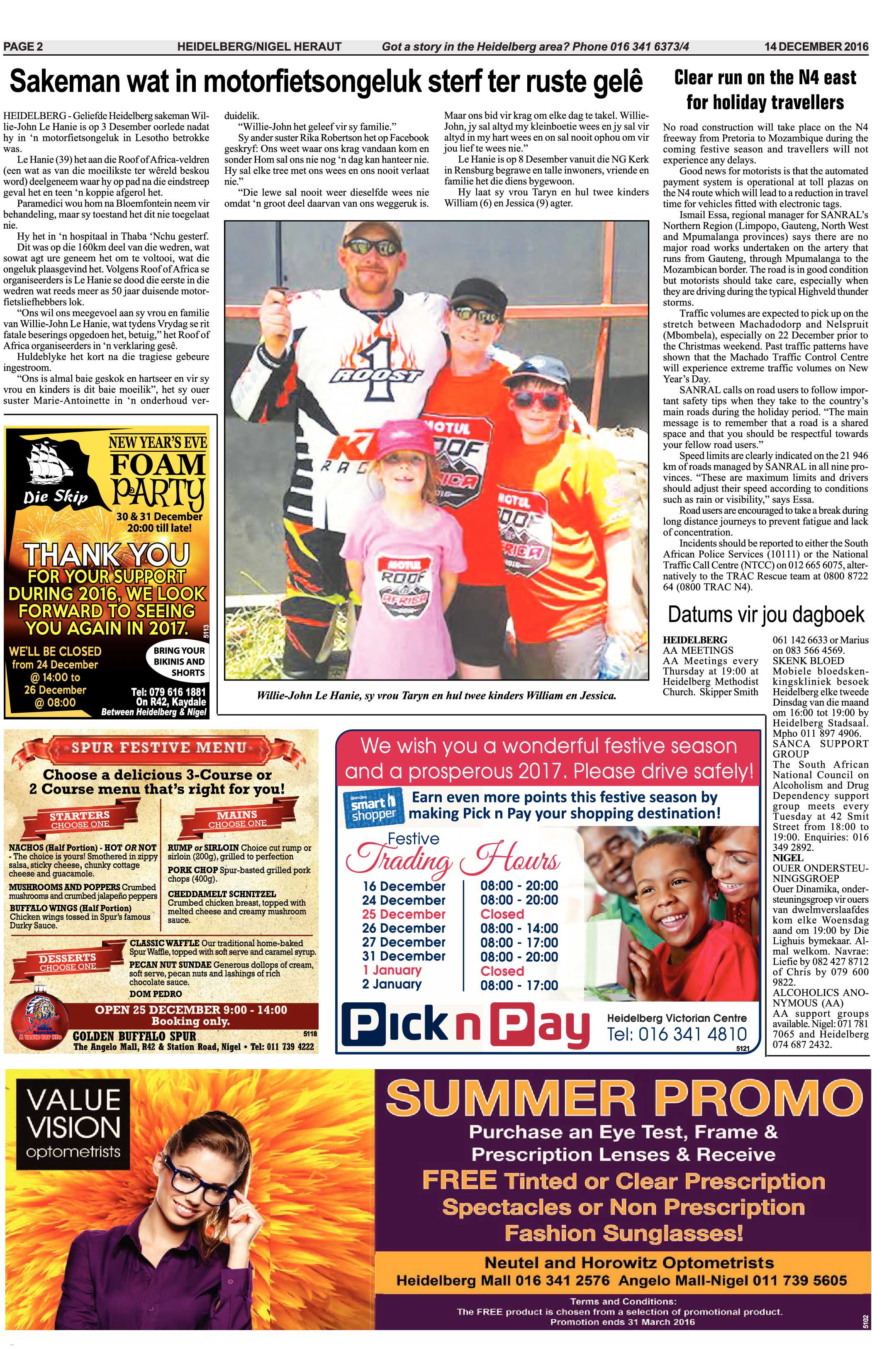 Heidelberg Nigel Heraut 14 December 2016 page 2