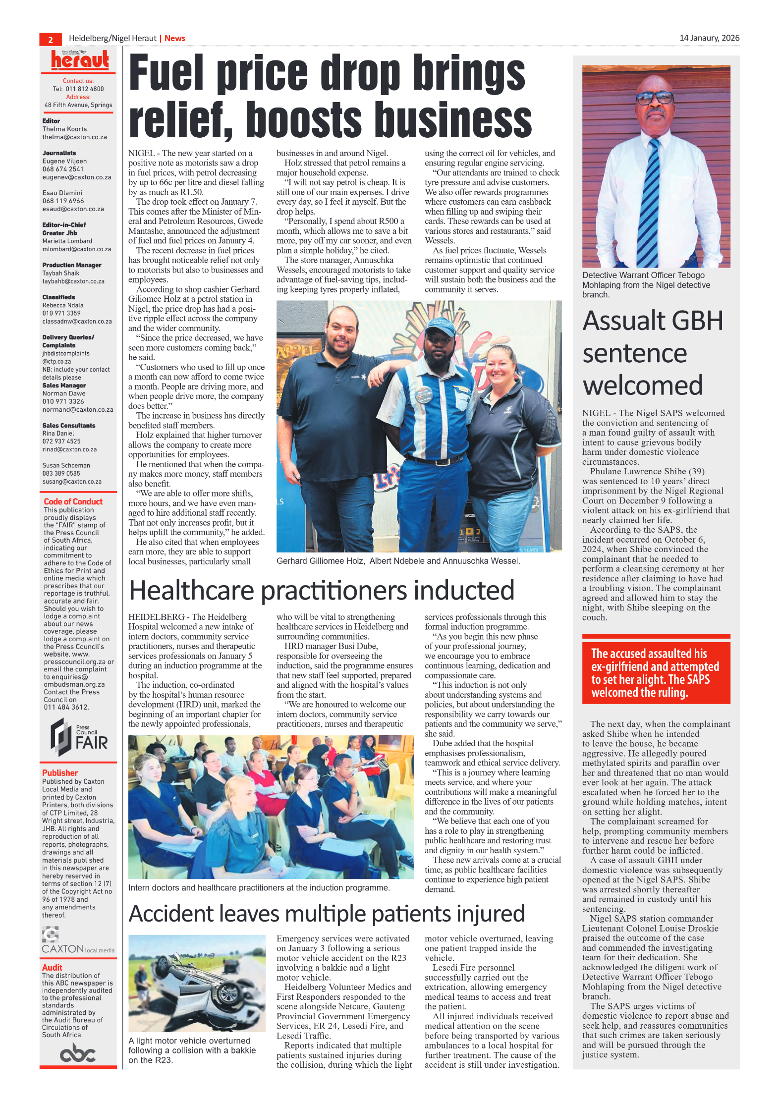 Heidelberg Nigel Heraut 14 January 2026 page 2