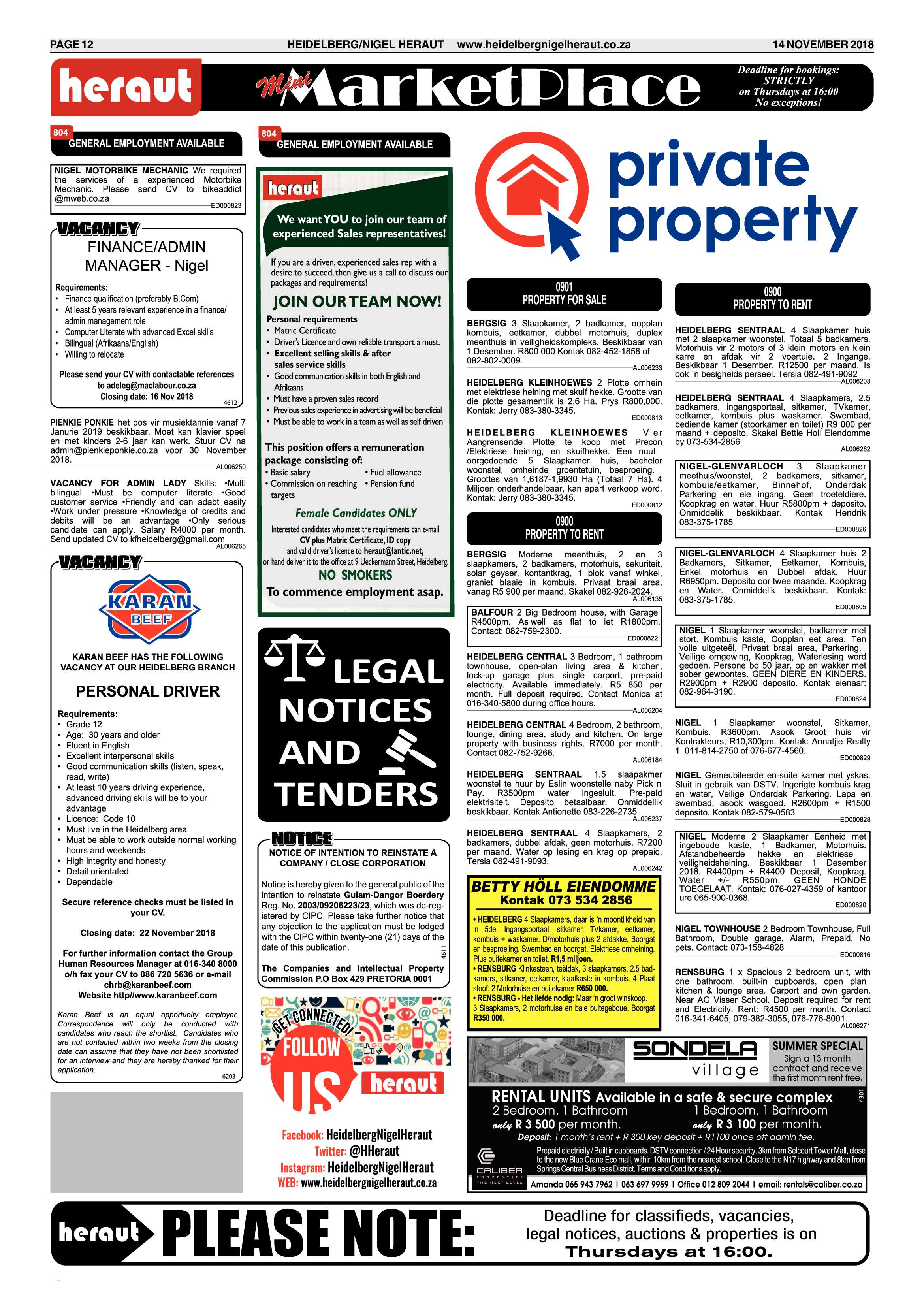 Heidelberg Nigel Heraut 14 November 2018 page 12