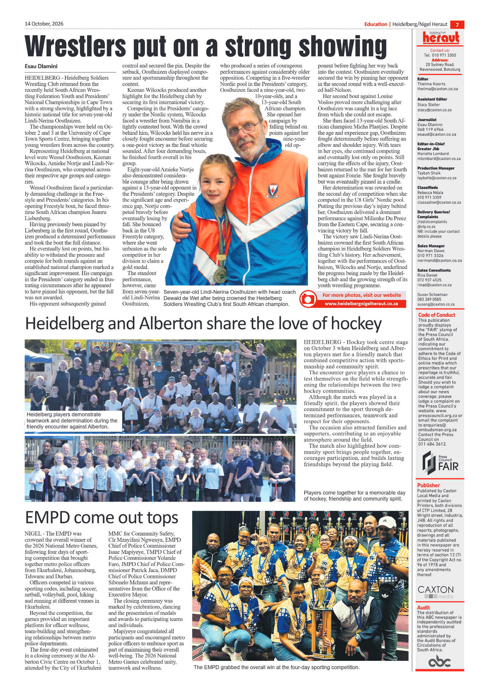 Heidelberg Nigel Heraut 14 October 2026 page 7