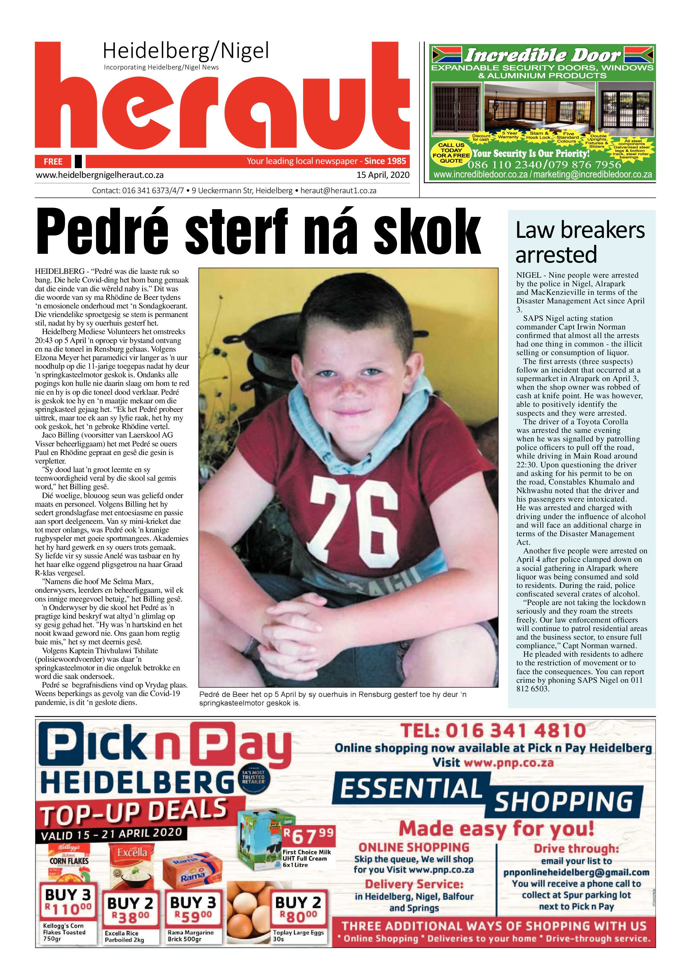Heidelberg Nigel Heraut 15 April 2020 page 1