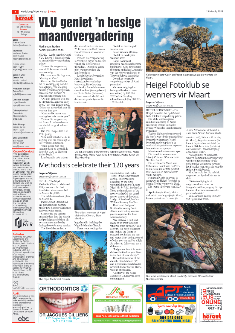 Heidelberg Nigel Heraut 15 March 2023 page 2