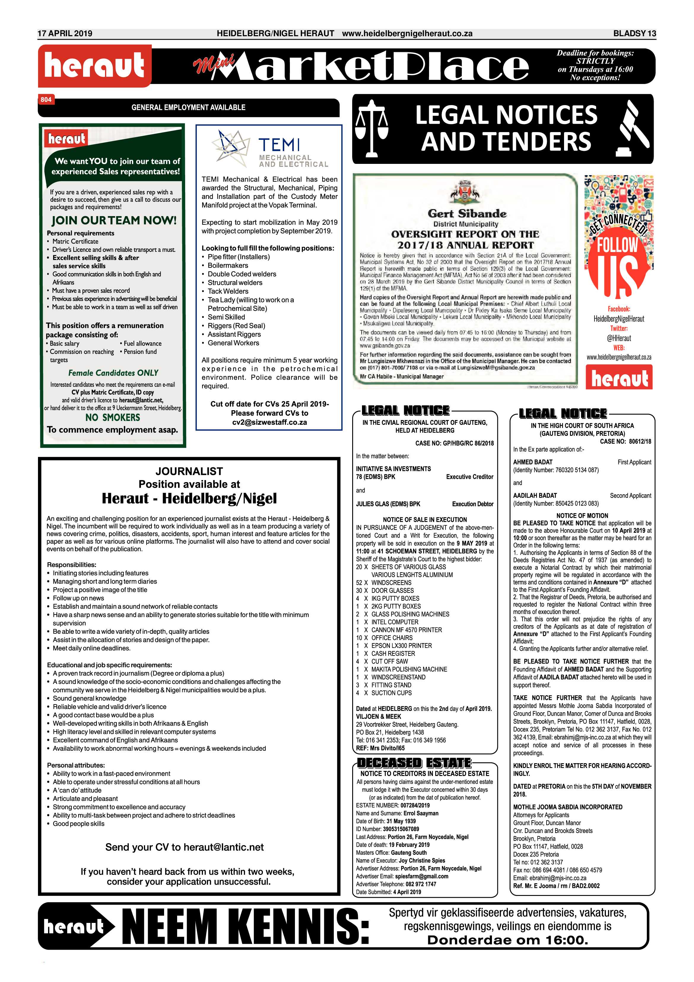 Heidelberg Nigel Heraut 17 April 2019 page 13