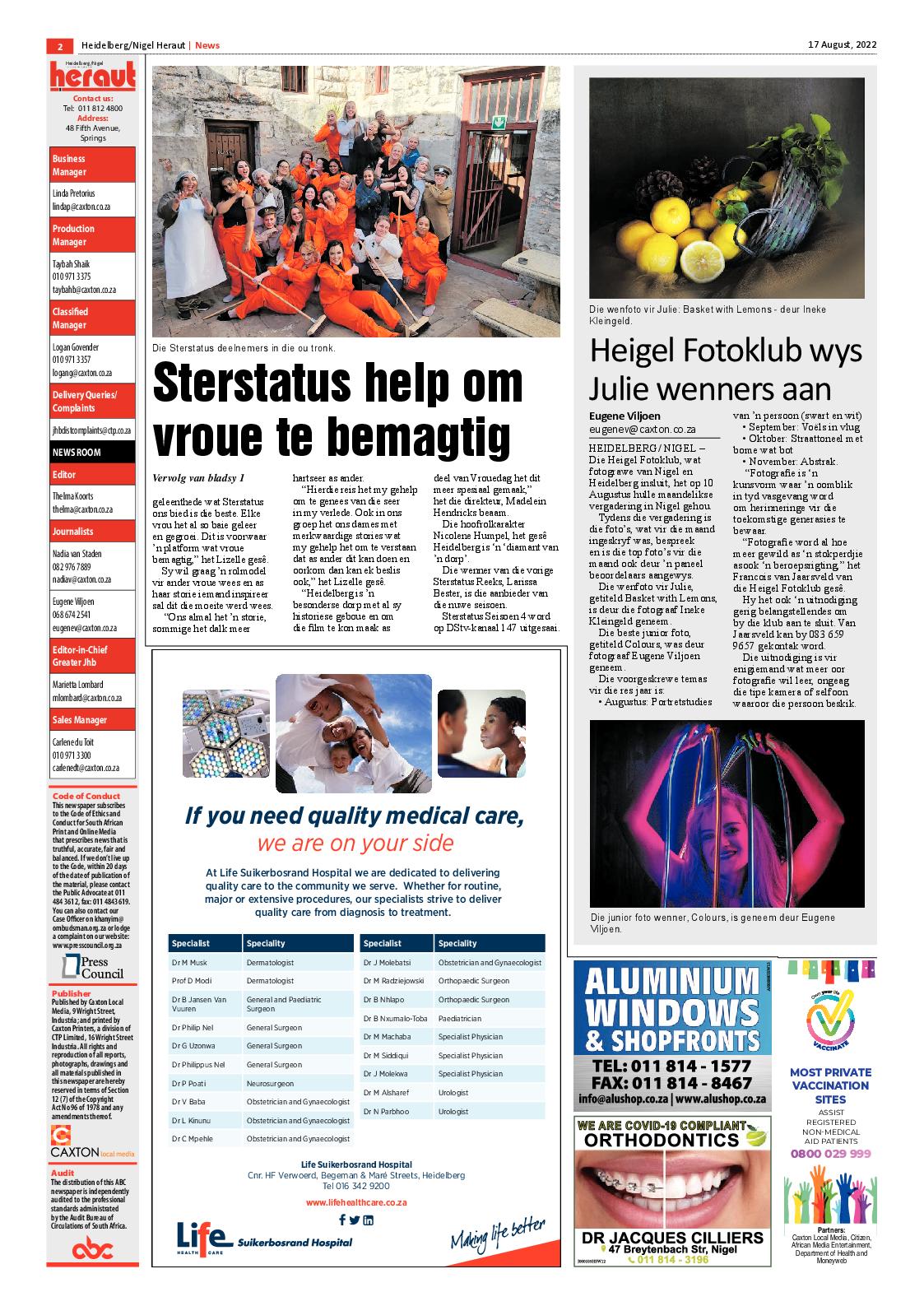 Heidelberg Nigel Heraut 17 August 2022 page 2