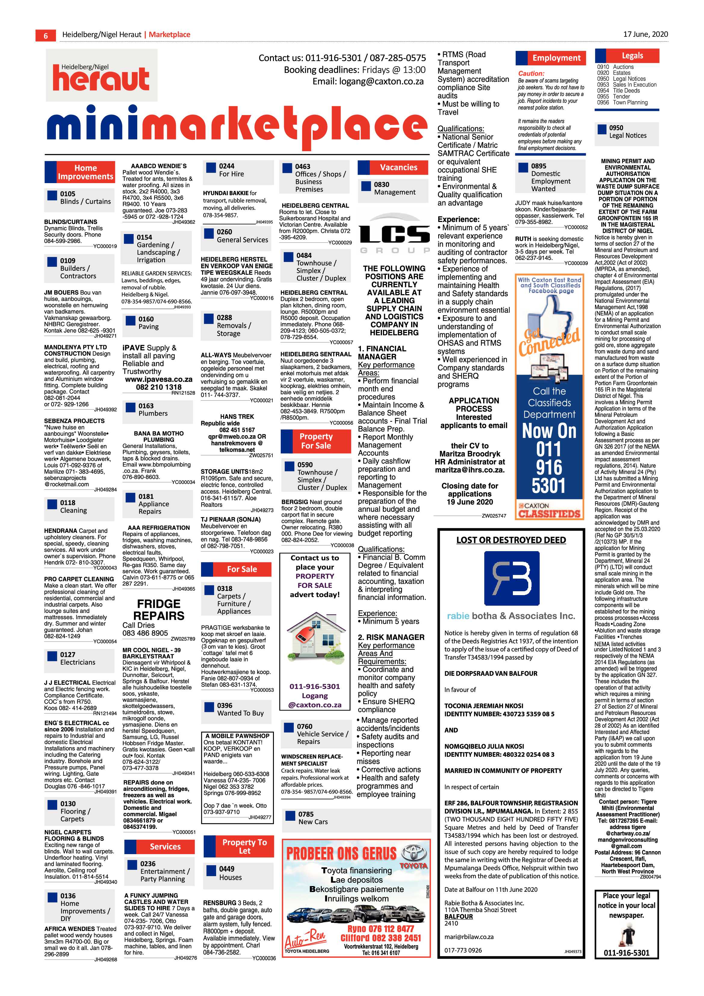 Heidelberg Nigel Heraut 17 June 2020 page 6