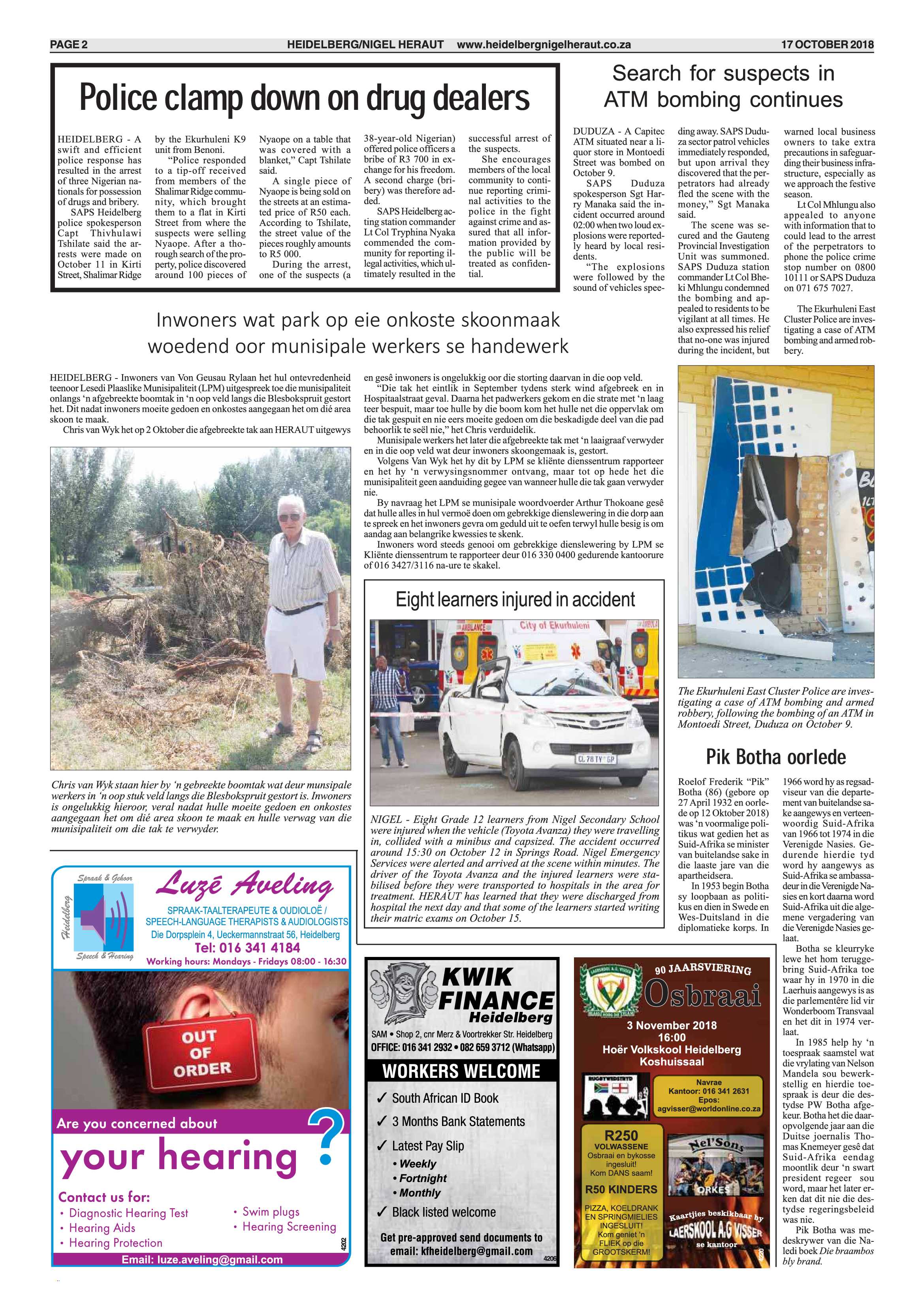 Heidelberg Nigel Heraut 17 October 2018 page 2