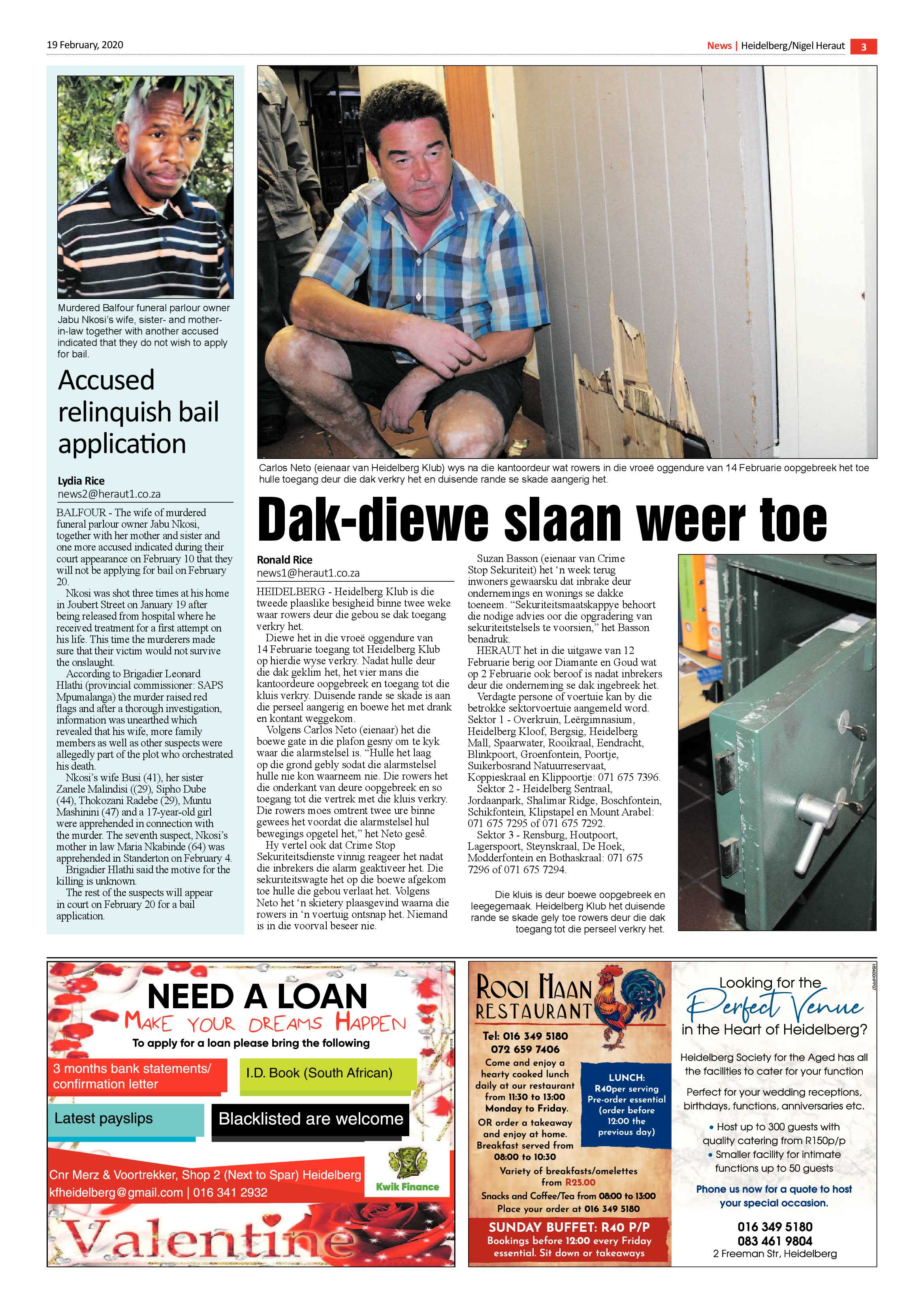 Heidelberg Nigel Heraut 19 February 2020 page 3