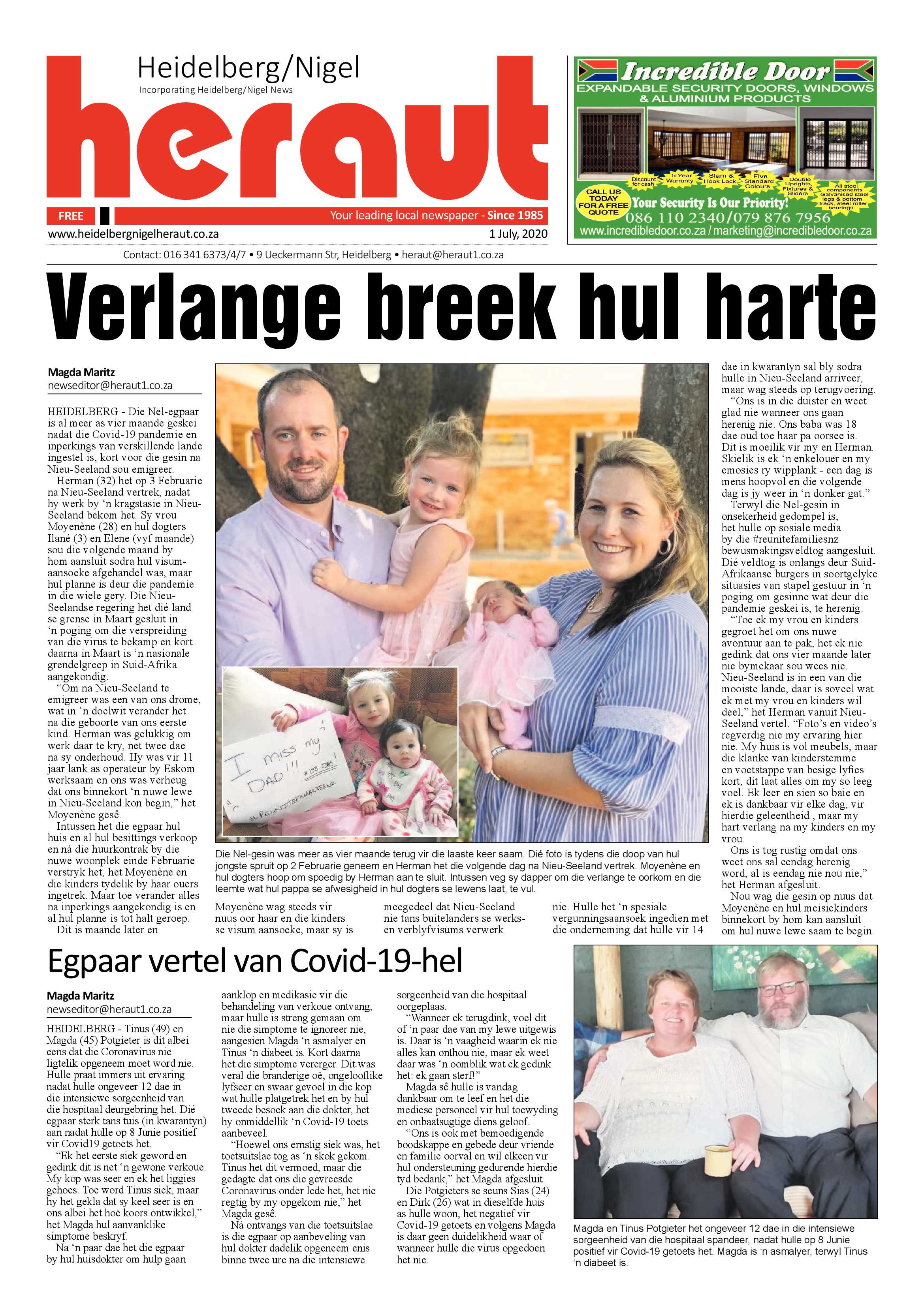Heidelberg Nigel Heraut 1 July 2020 page 1