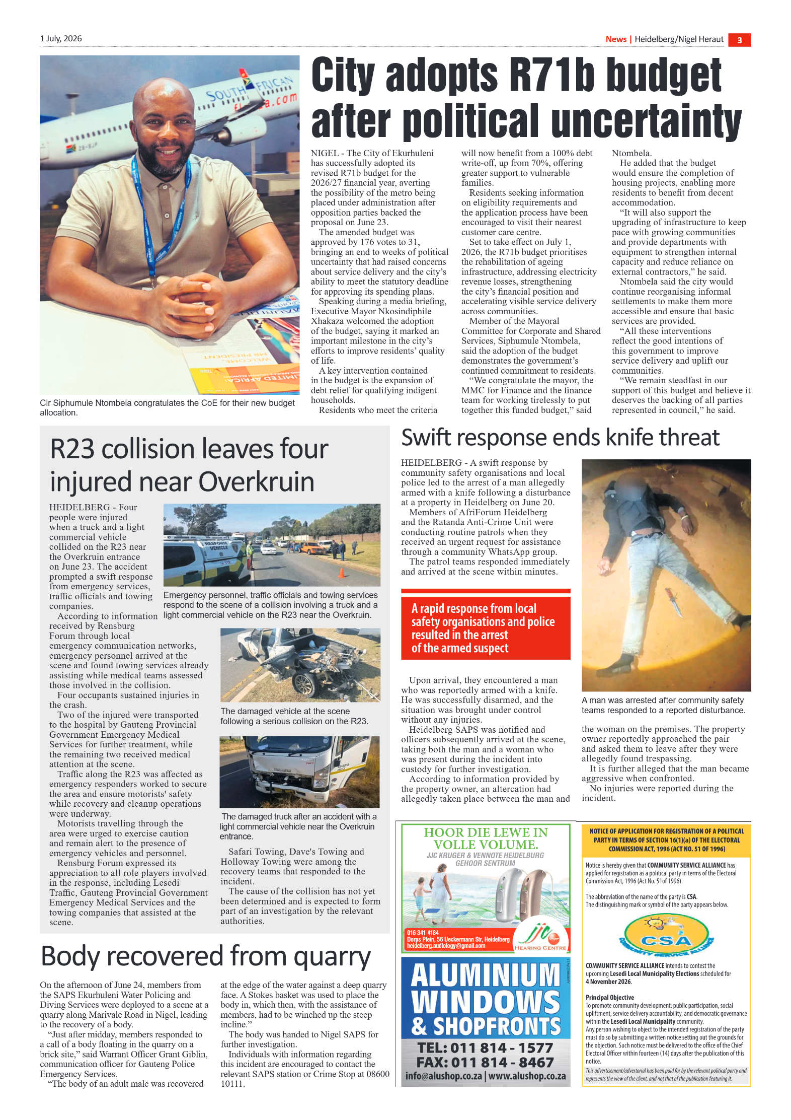 Heidelberg Nigel Heraut 1 July 2026 page 3