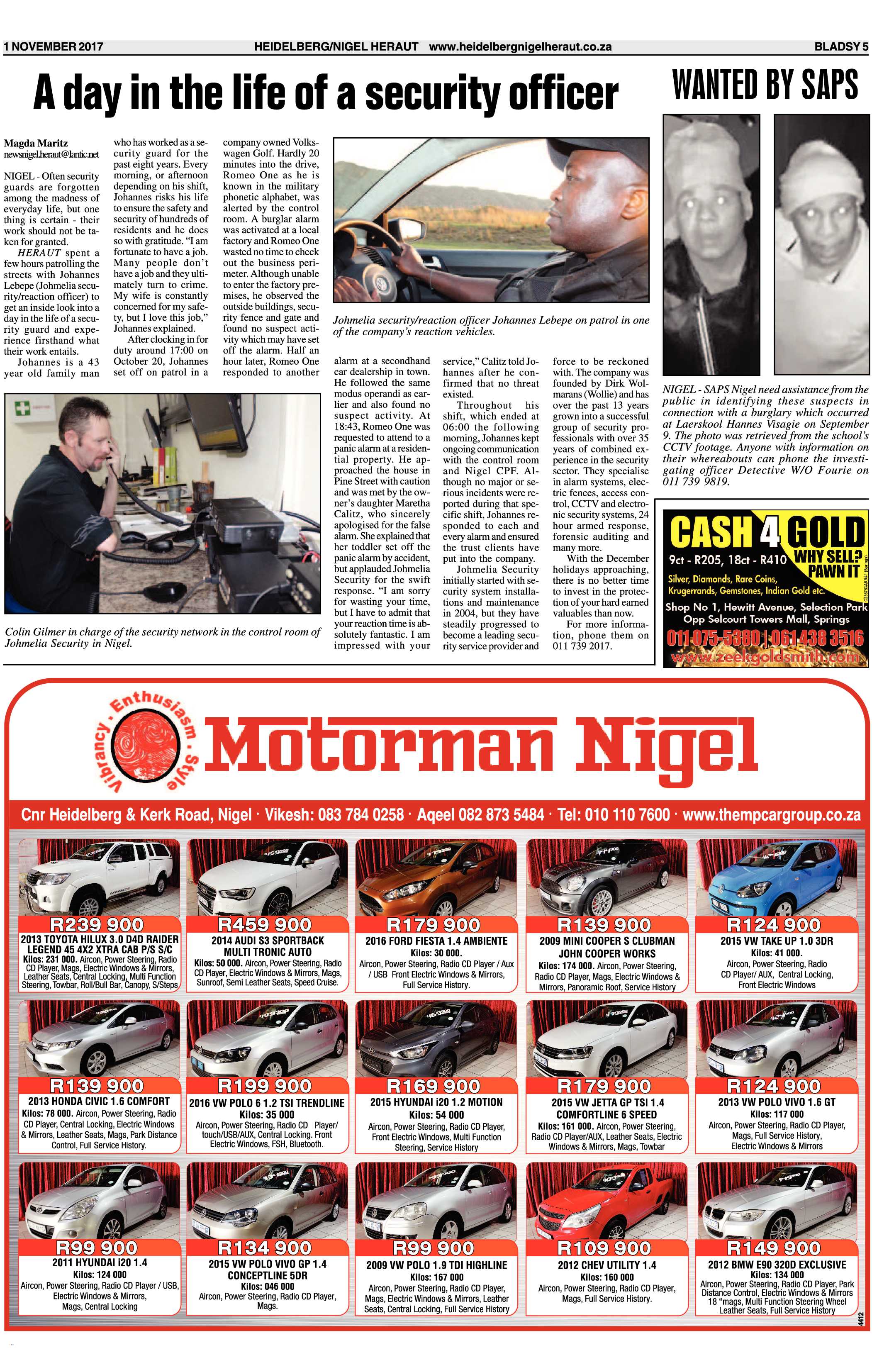 Heidelberg Nigel Heraut 1 November 2017 page 5