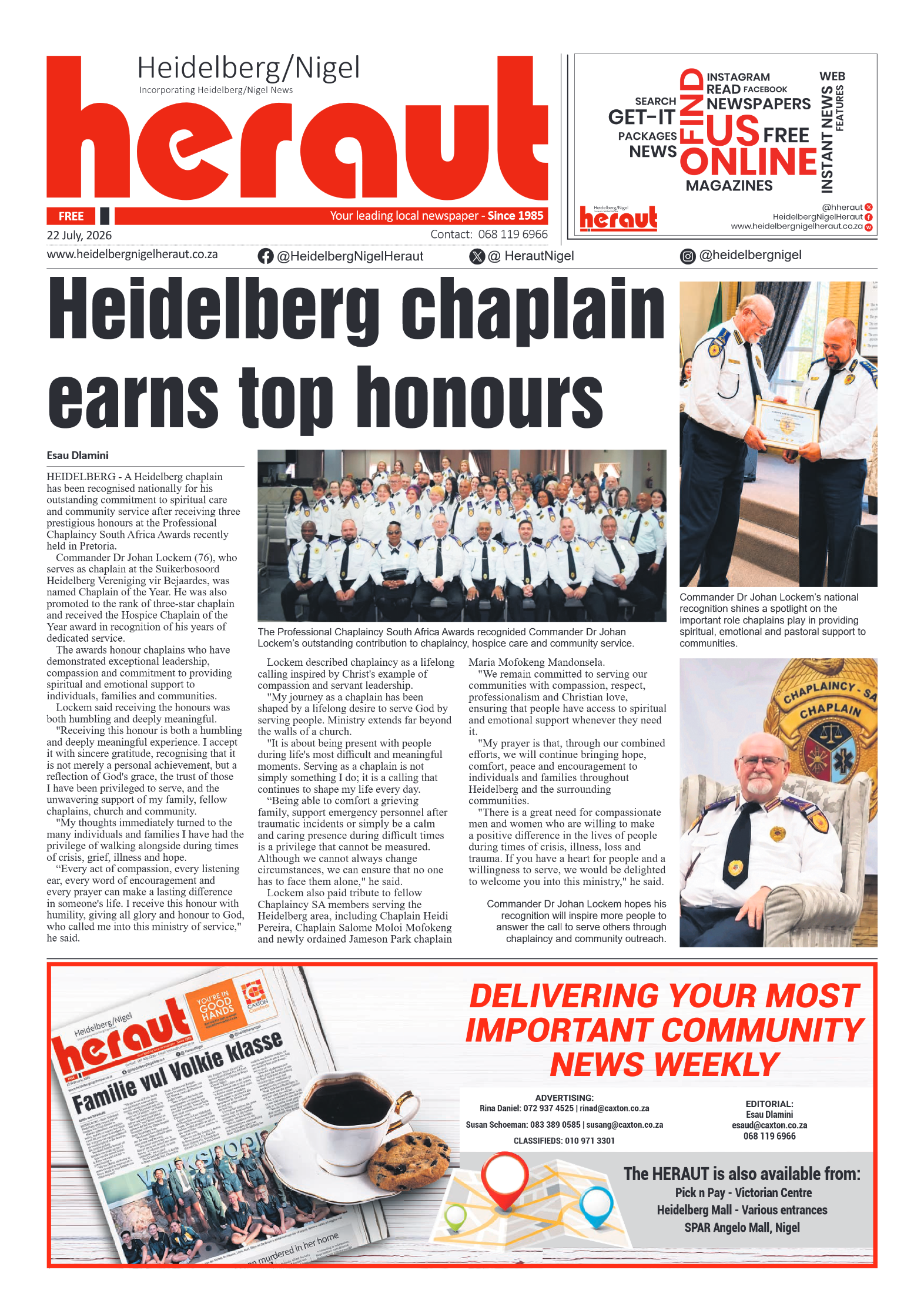 Heidelberg Nigel Heraut 22 July 2026 page 1