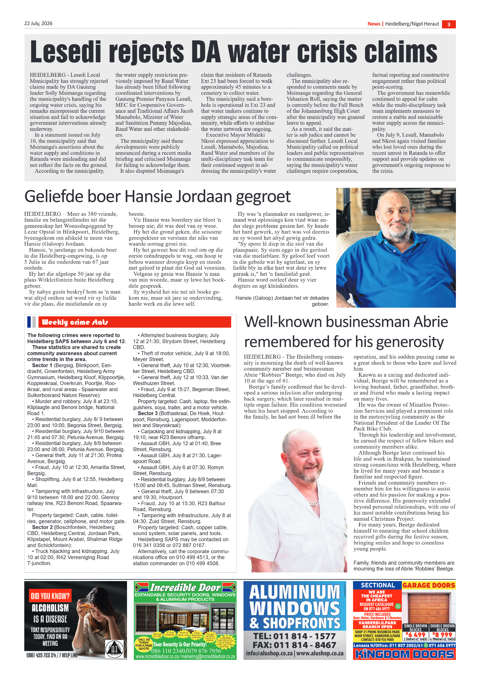 Heidelberg Nigel Heraut 22 July 2026 page 3