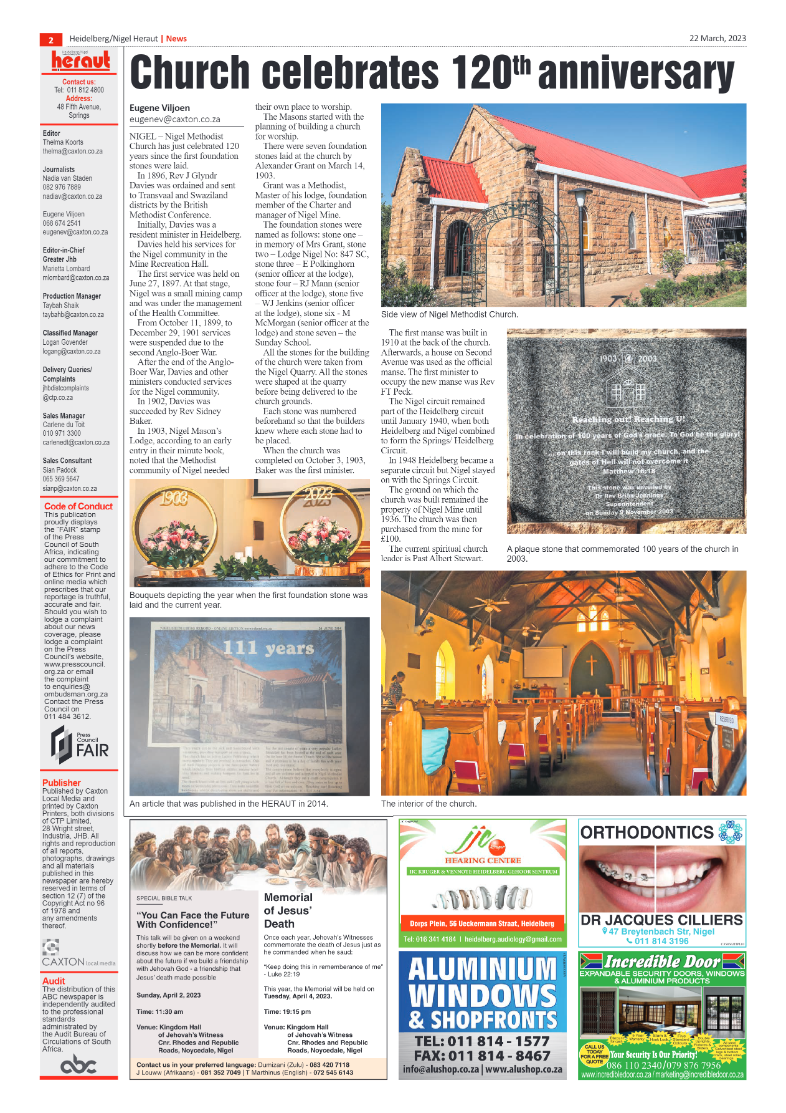 Heidelberg Nigel Heraut 22 March 2023 page 2