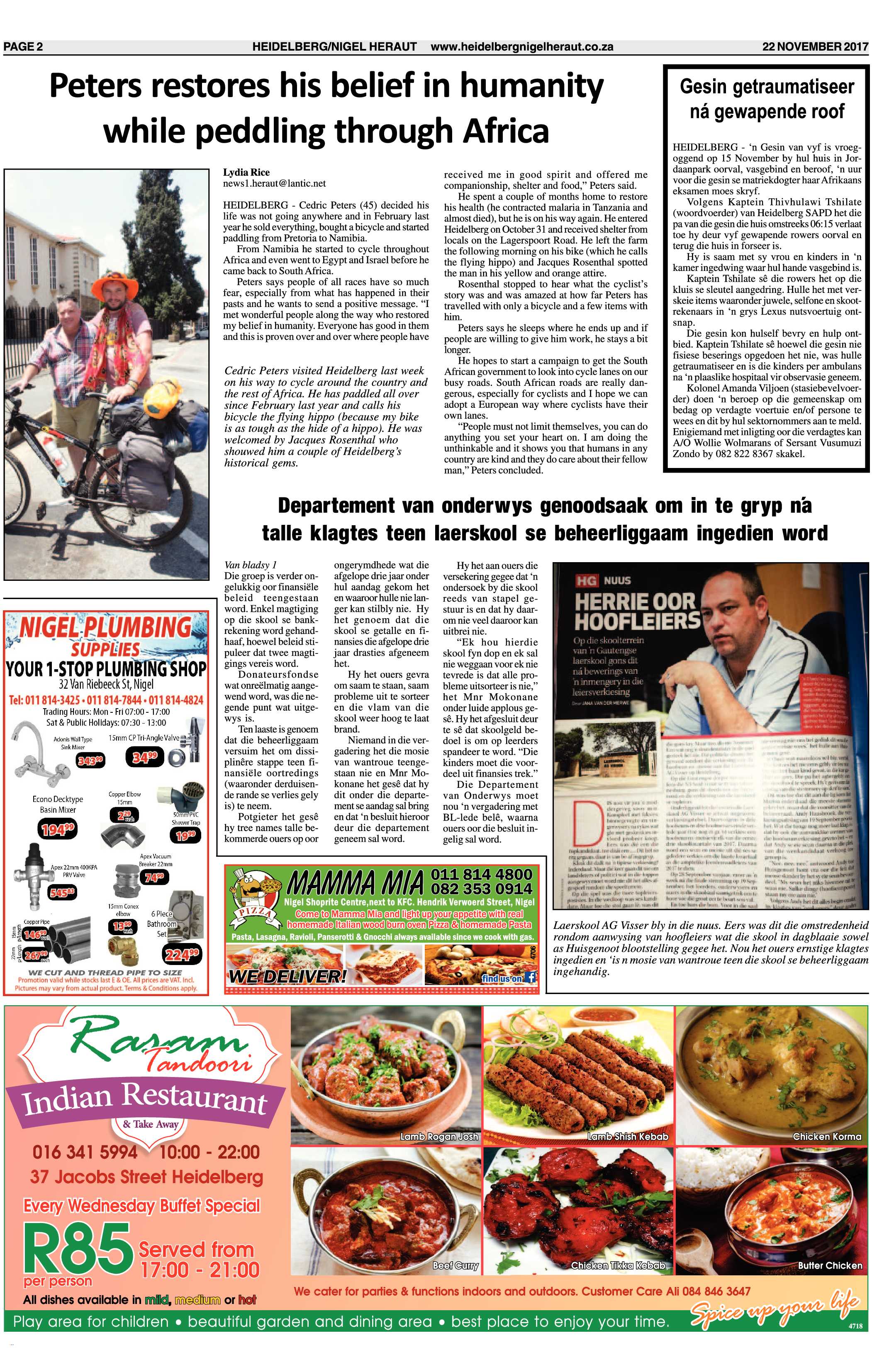 Heidelberg Nigel Heraut 22 November 2017 page 2