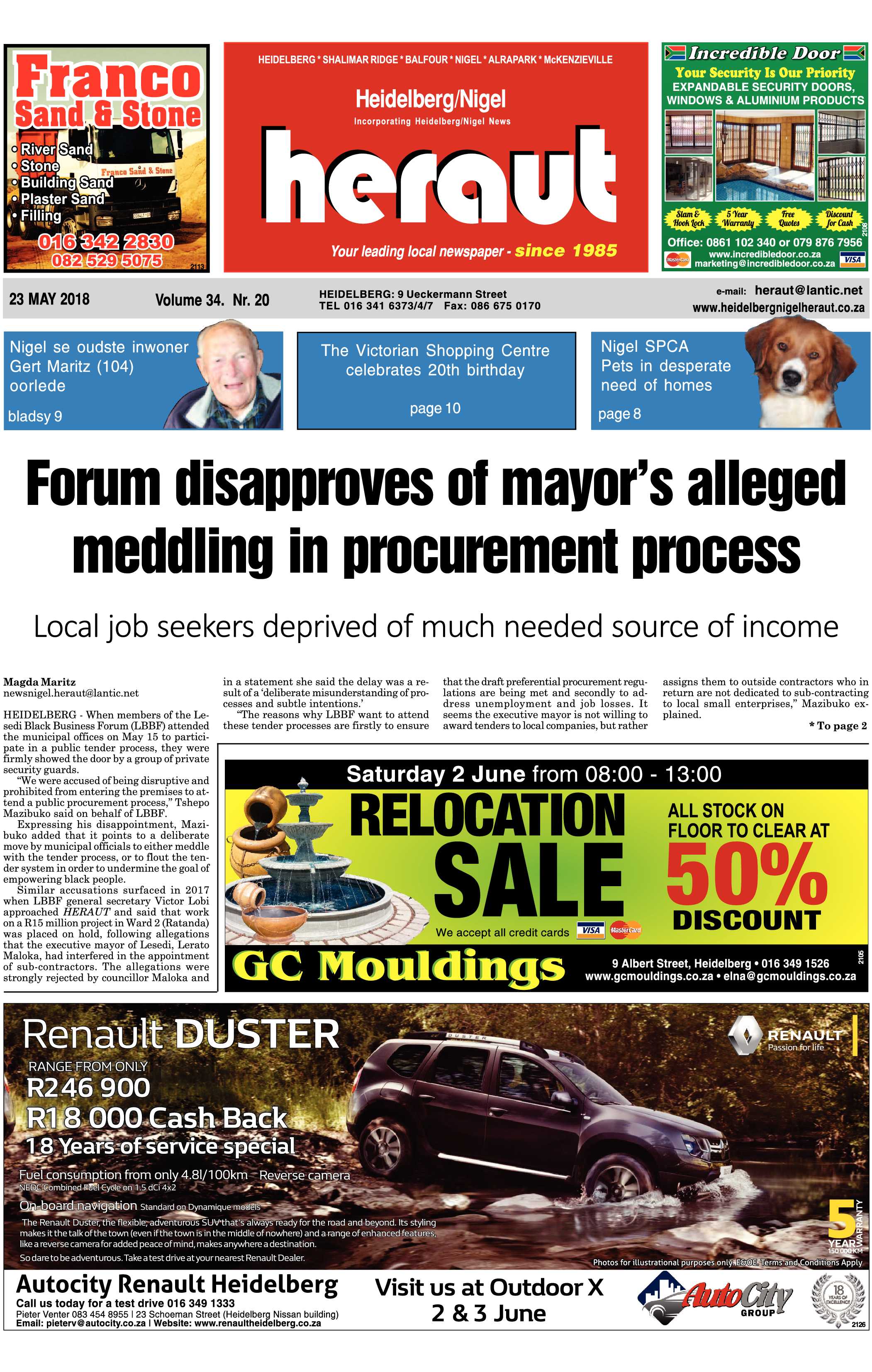 Heidelberg Nigel Heraut 23 May 2018 page 1