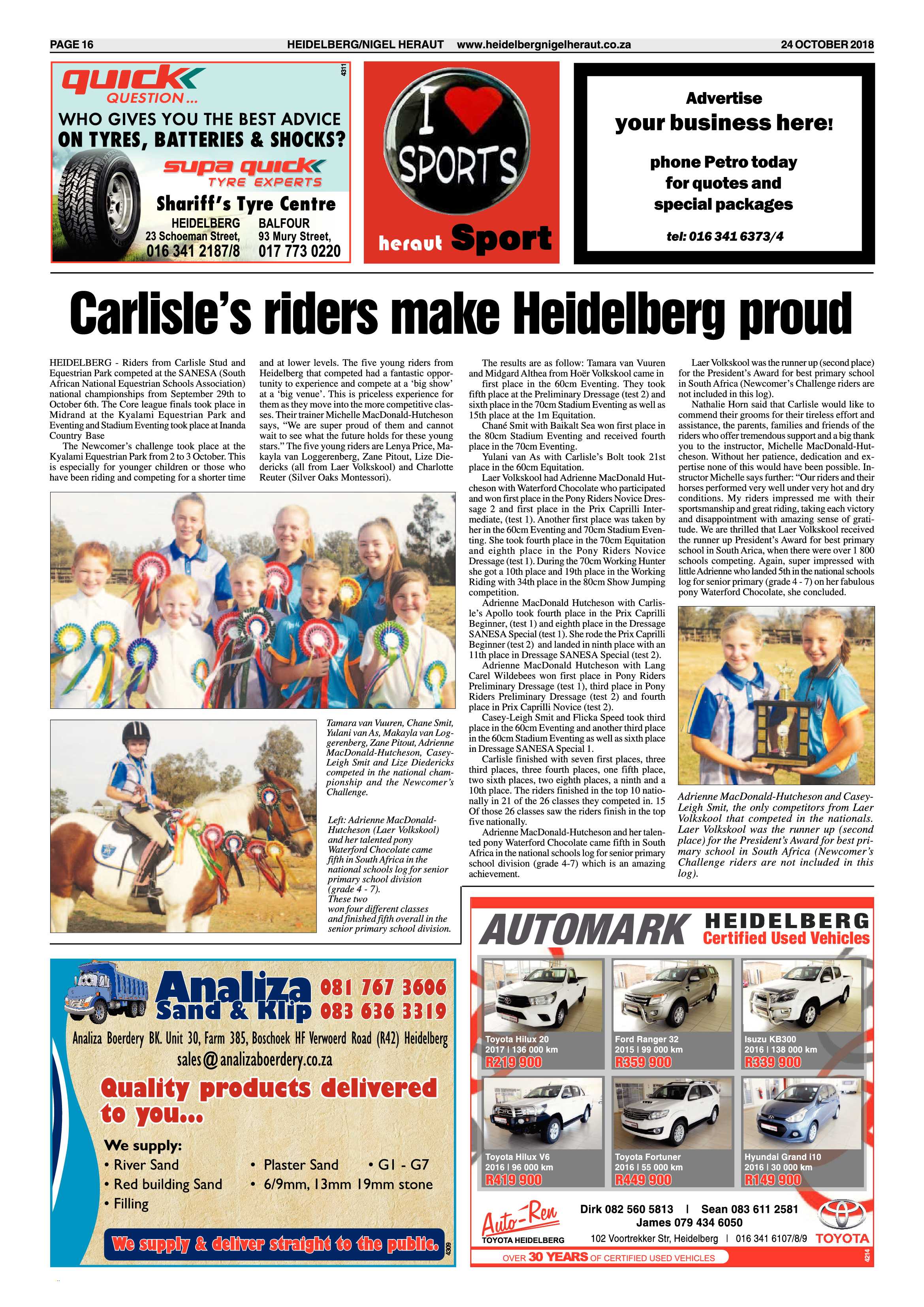 Heidelberg Nigel Heraut 24 October 2018 page 16