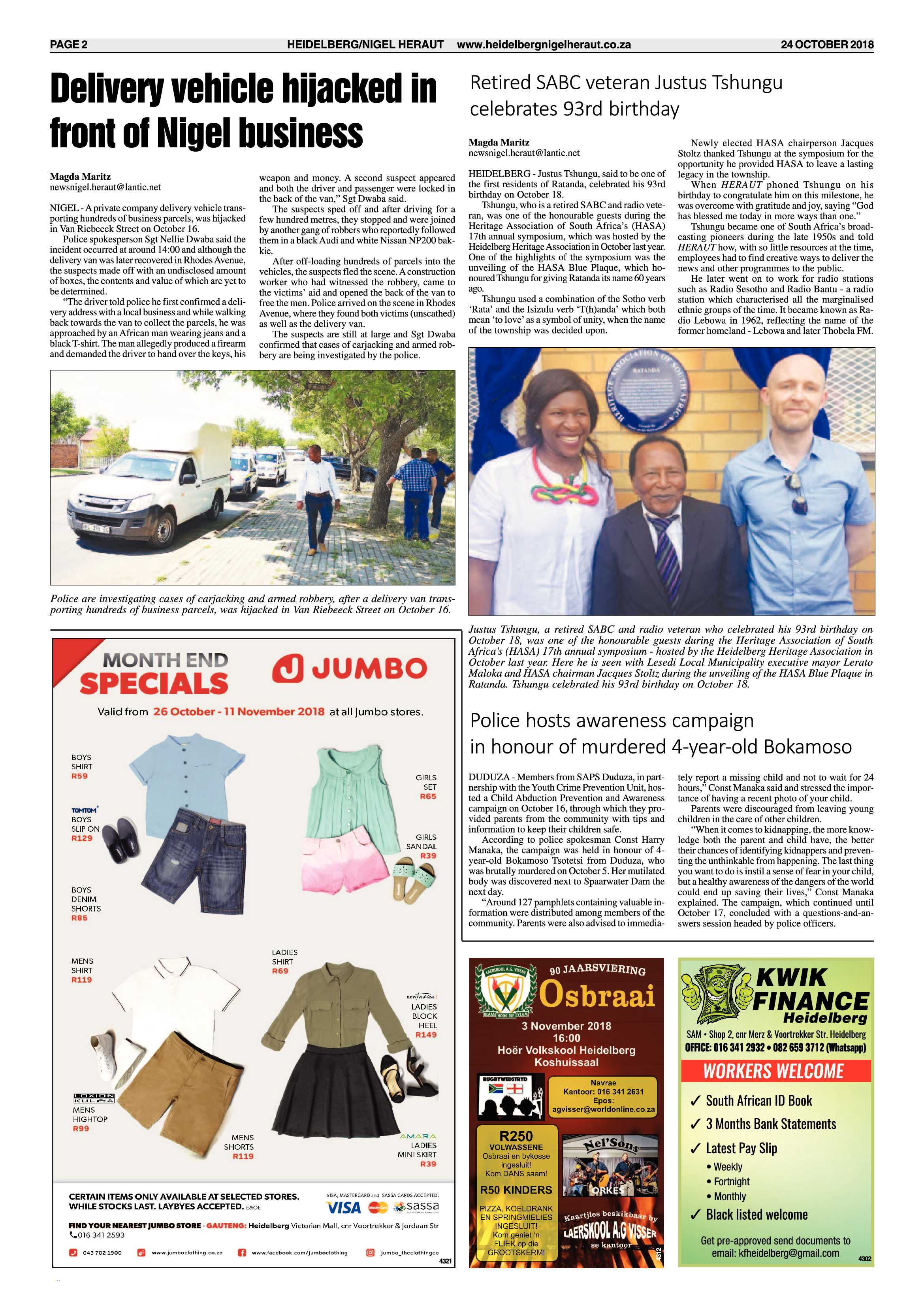 Heidelberg Nigel Heraut 24 October 2018 page 2