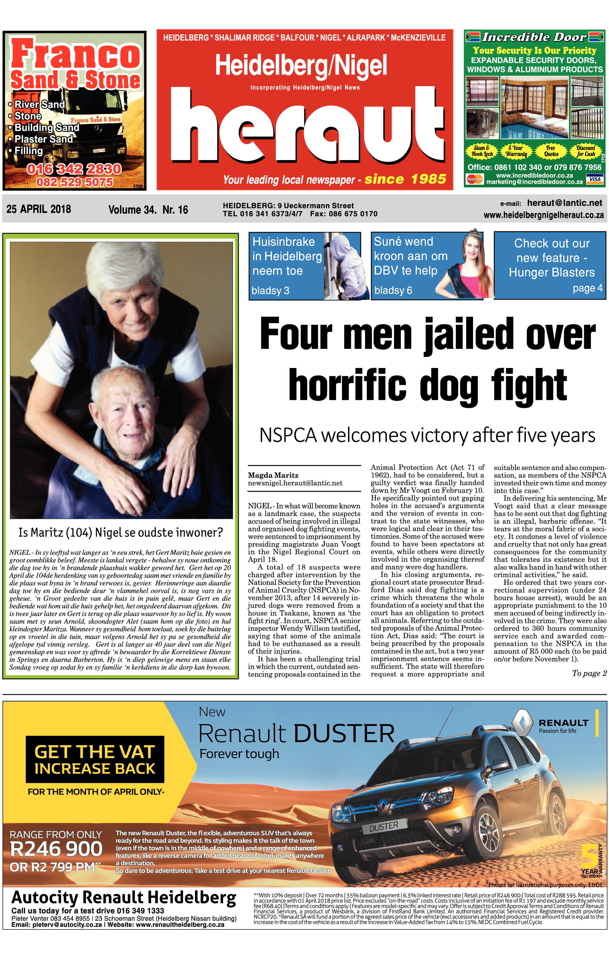 Heidelberg Nigel Heraut 25 April 2018 page 1
