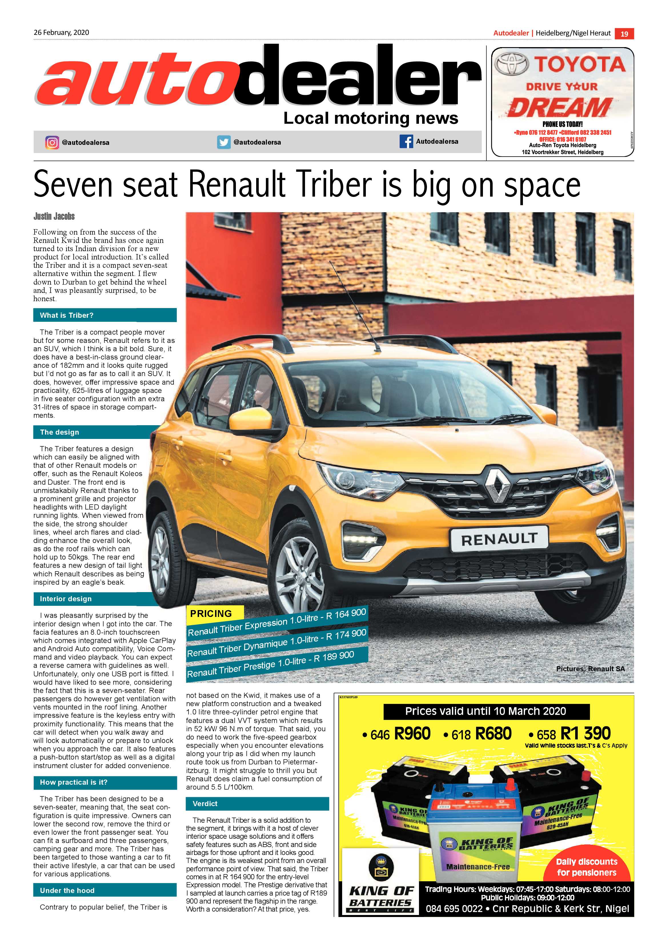 Heidelberg Nigel Heraut 26 February 2020 page 19