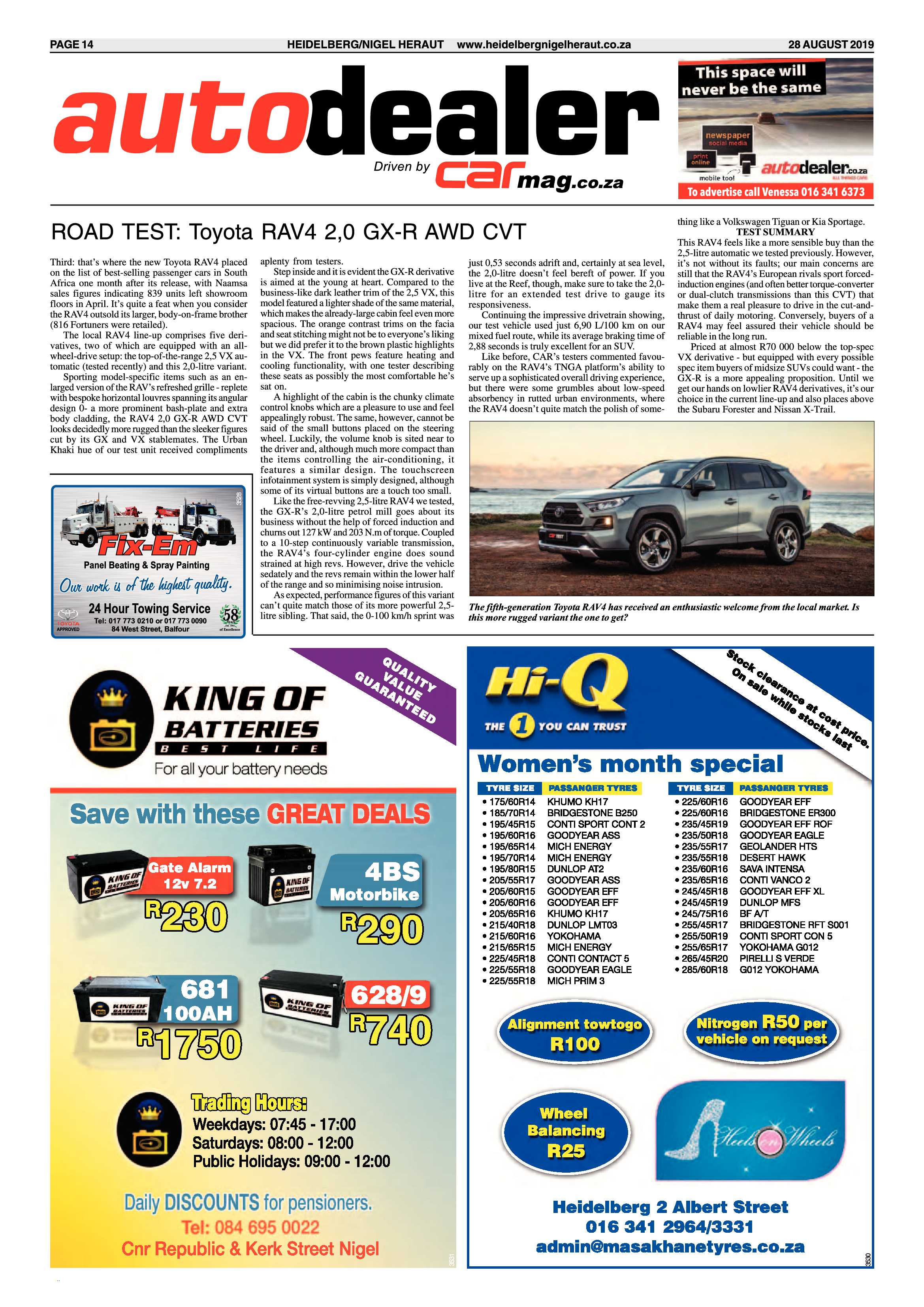 Heraut Heidelberg/Nigel 28 August 2019 page 14