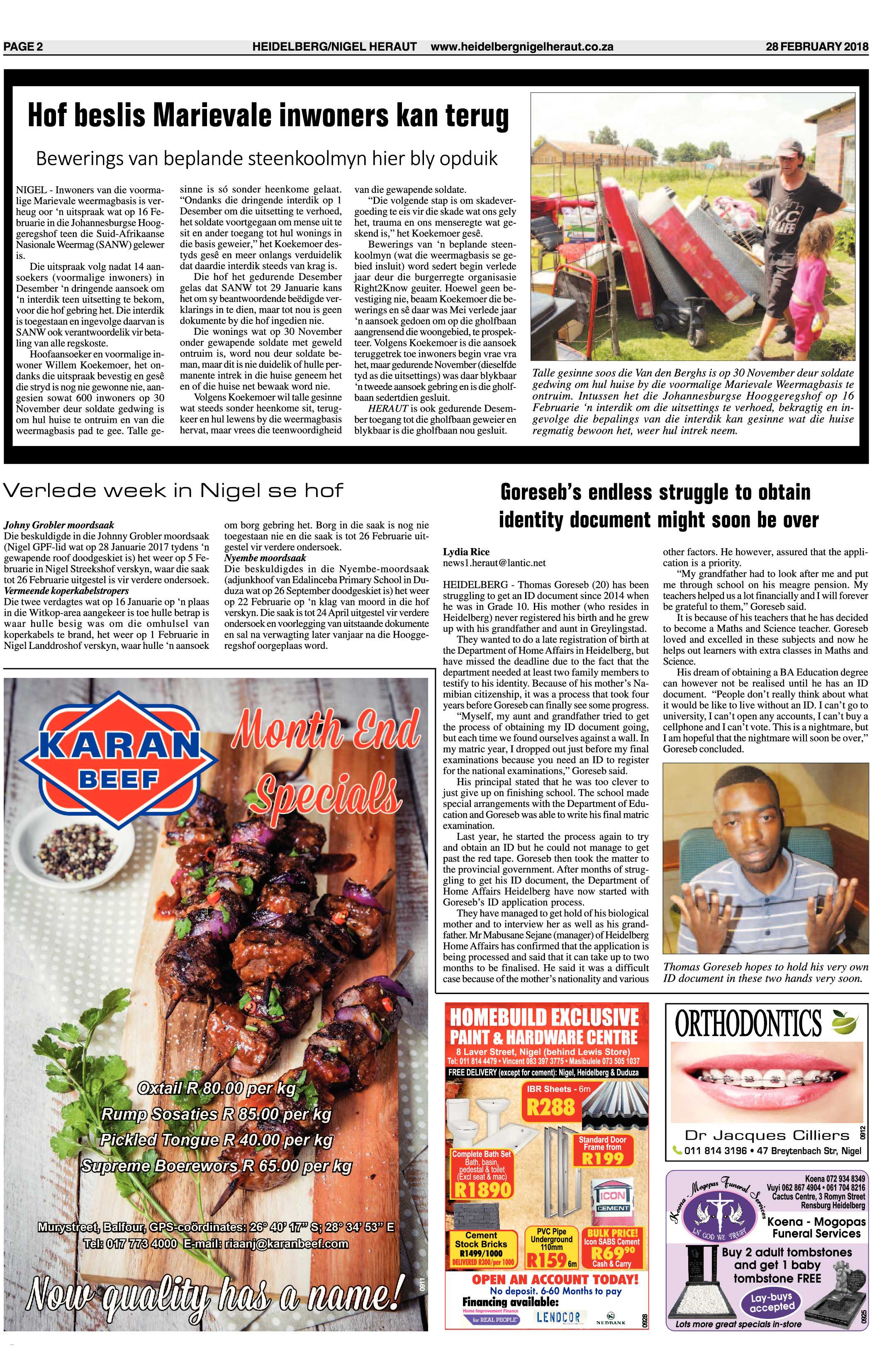 Heidelberg Nigel Heraut 28 February 2018 page 2