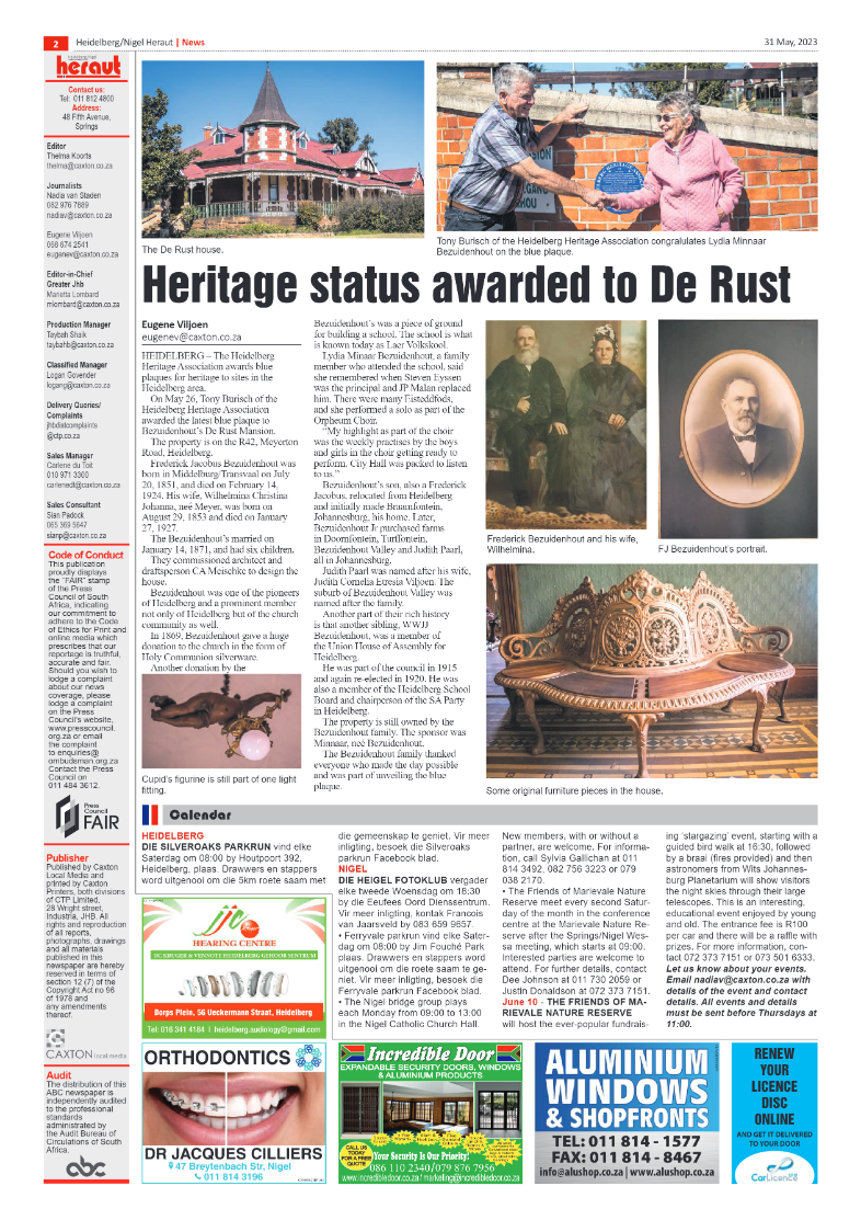 Heidelberg Nigel Heraut 31 May 2023 page 2