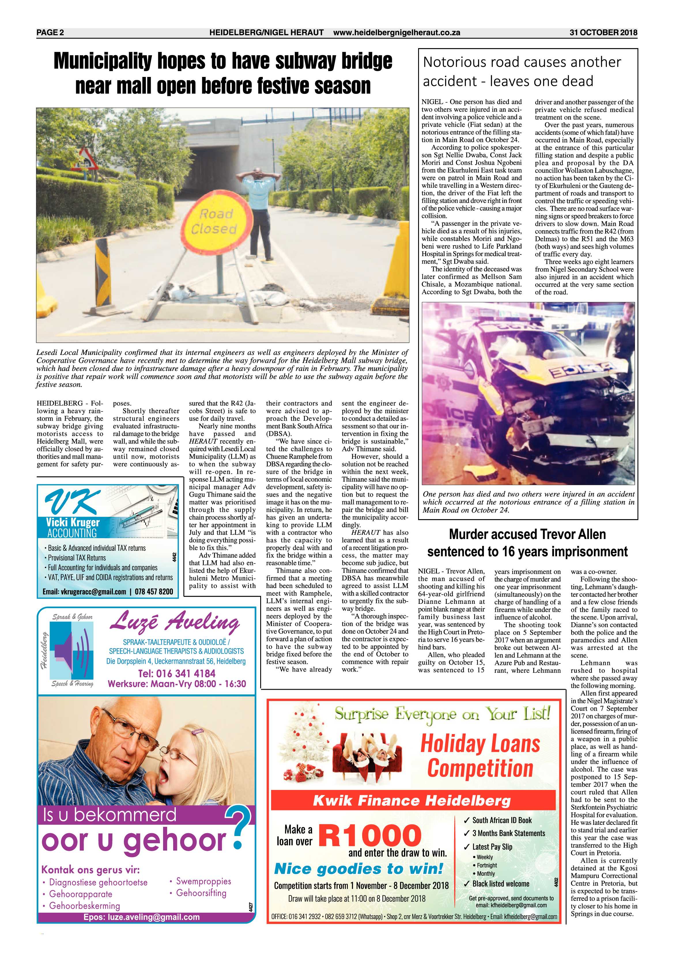 Heidelberg Nigel Heraut 31 October 2018 page 2