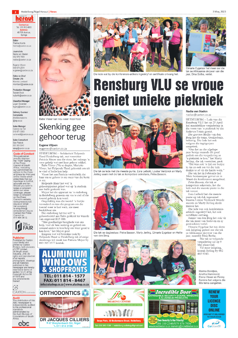 Heidelberg Nigel Heraut 3 May 2023 page 2