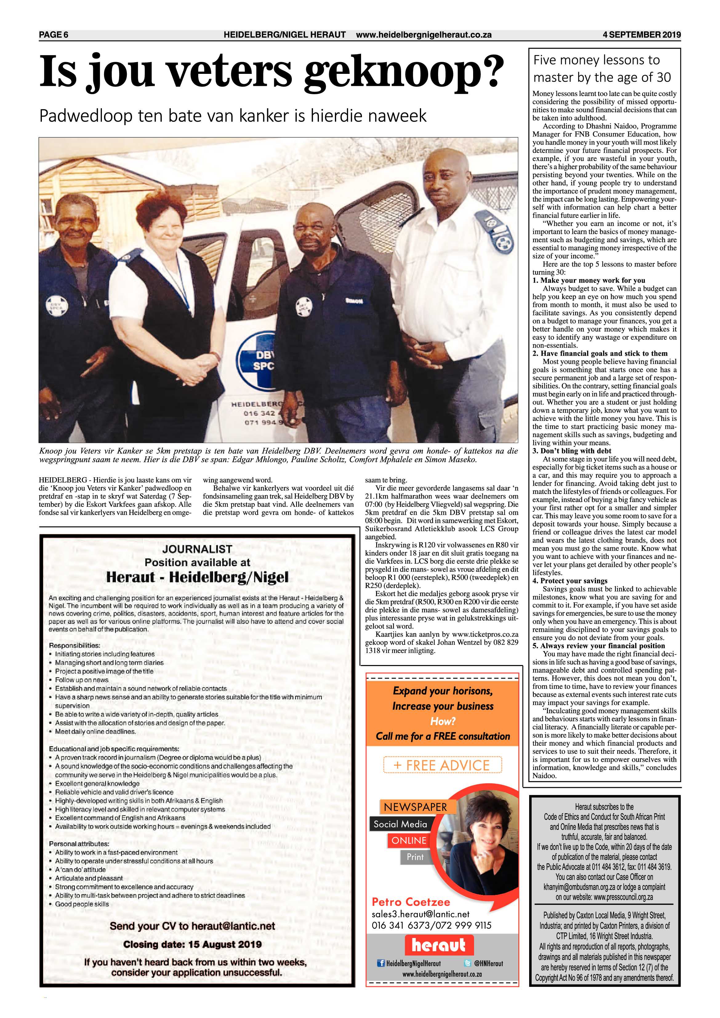 Heidelberg/Nigel Heraut 4 September 2019 page 6