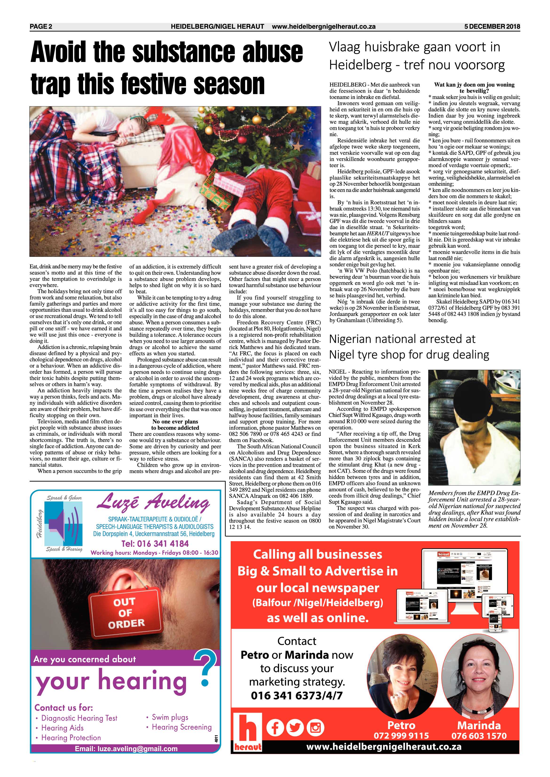 Heidelberg Nigel Heraut 5 December 2018 page 2