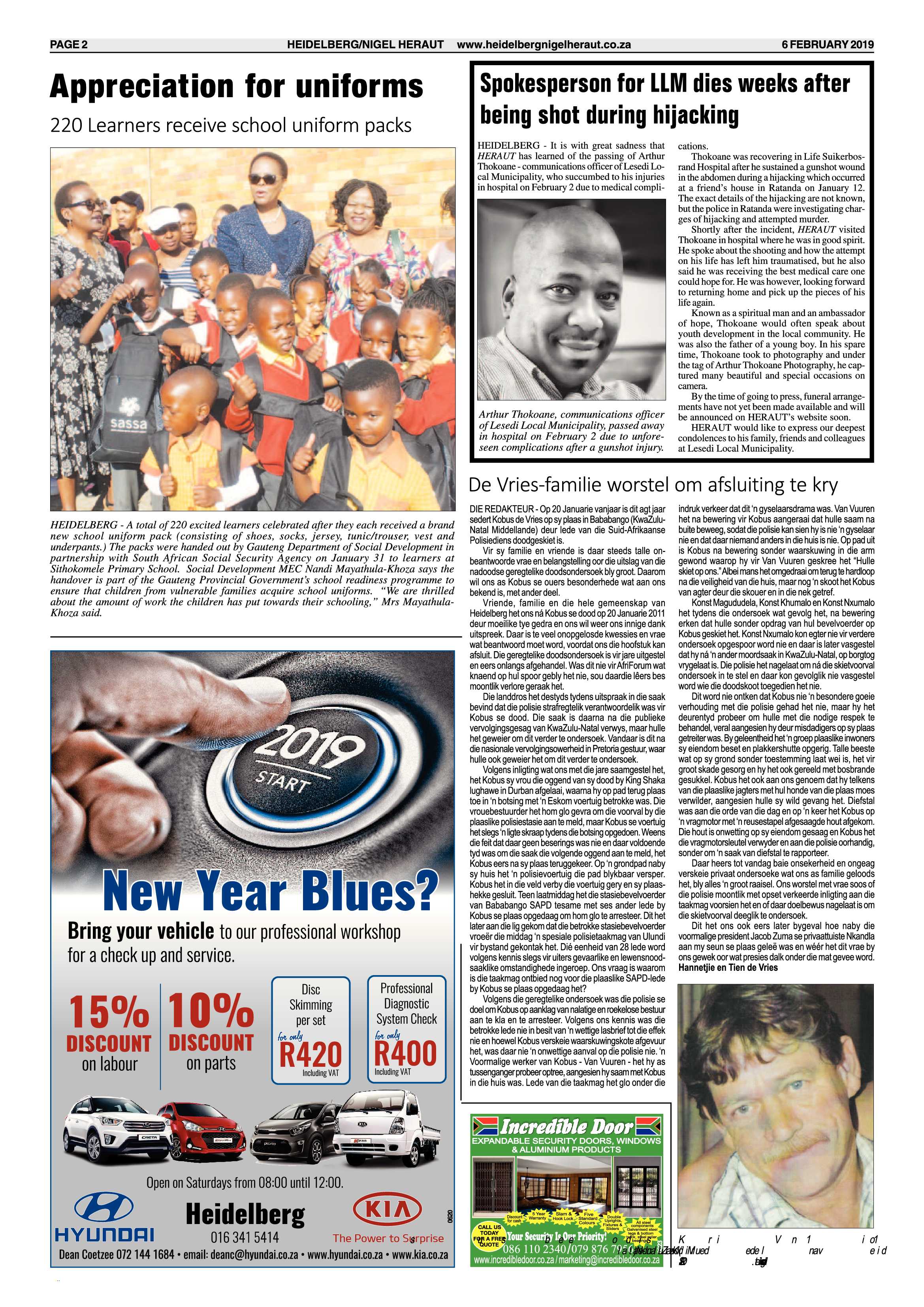 Heidelberg Nigel Heraut 6 February 2019 page 2