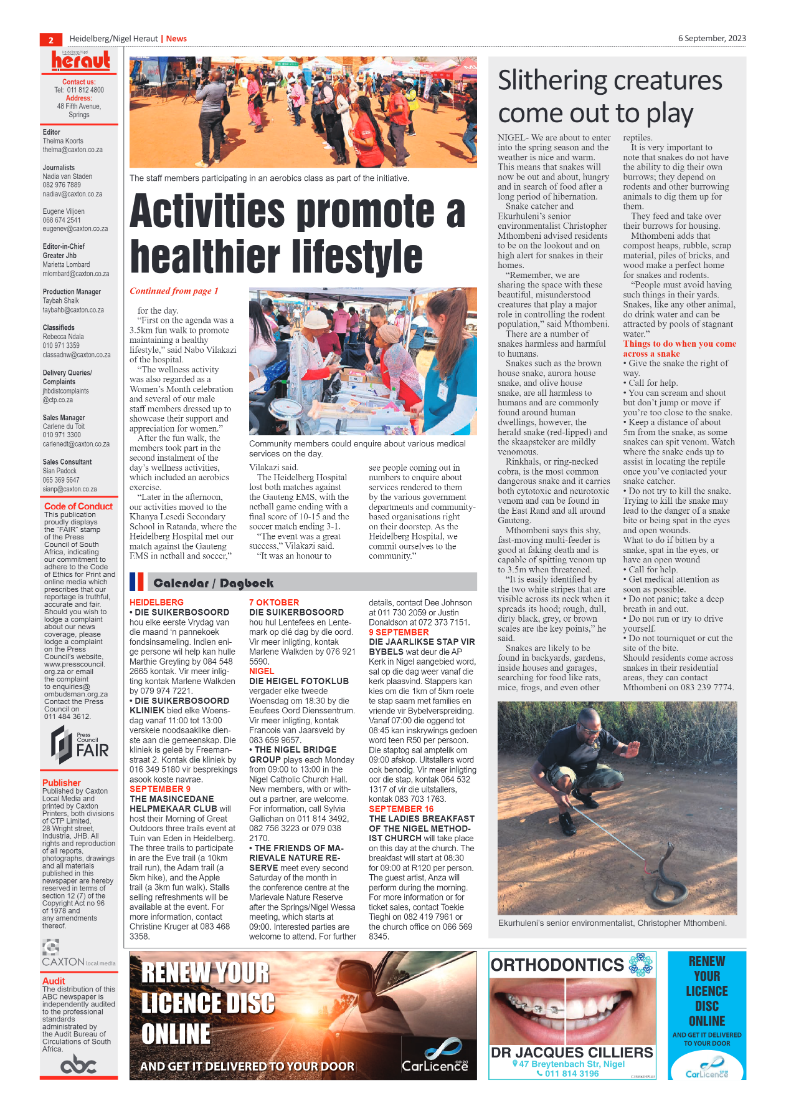 Heidelberg Nigel Heraut 6 September 2023 page 2