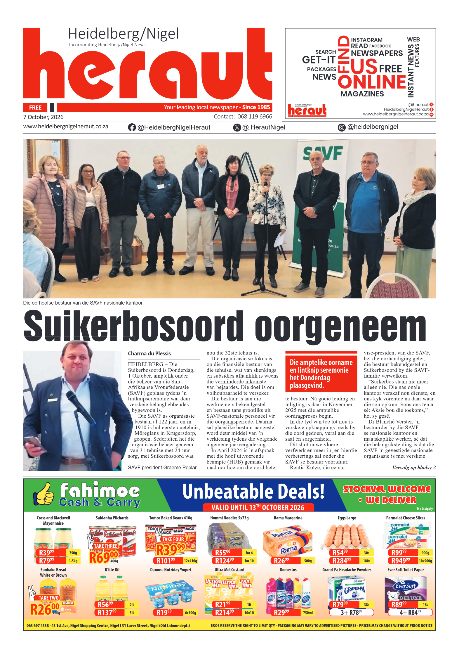 Heidelberg Nigel Heraut 7 October 2026 page 1