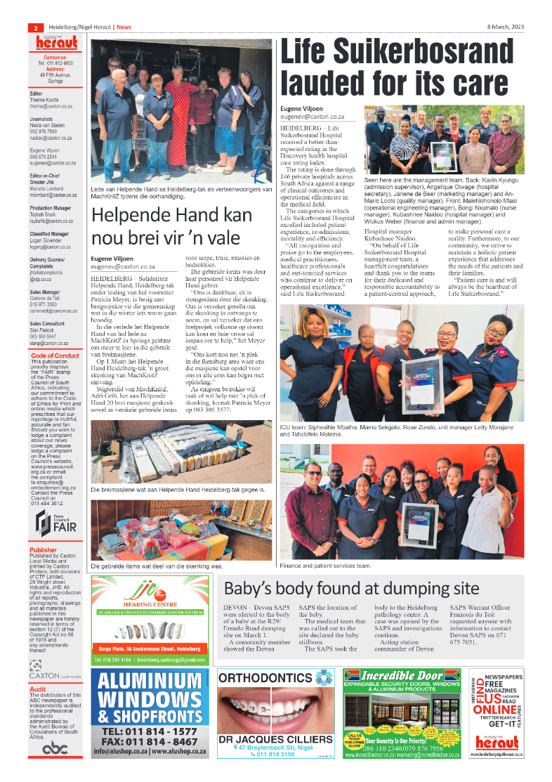 Heidelberg Nigel Heraut 8 March 2023 page 2
