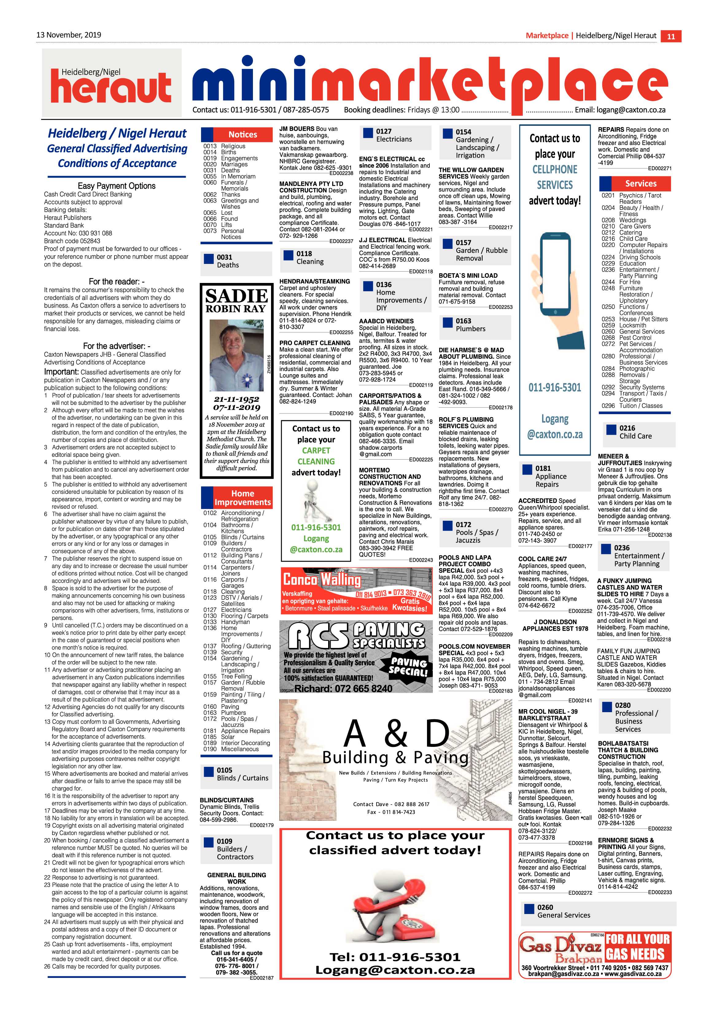 Heidelburg Heraut Nigel 13 November 2019 page 10