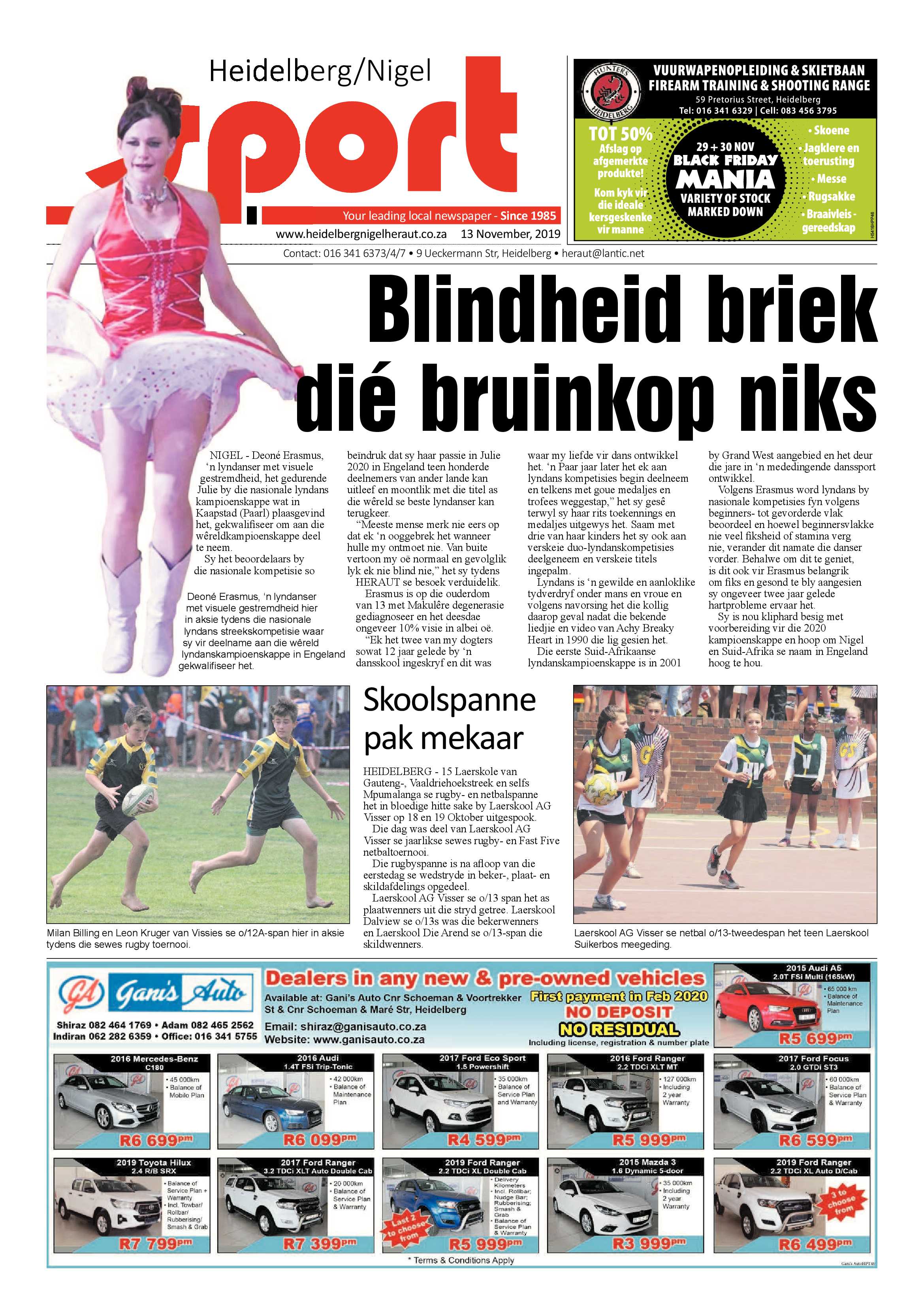Heidelburg Heraut Nigel 13 November 2019 page 15