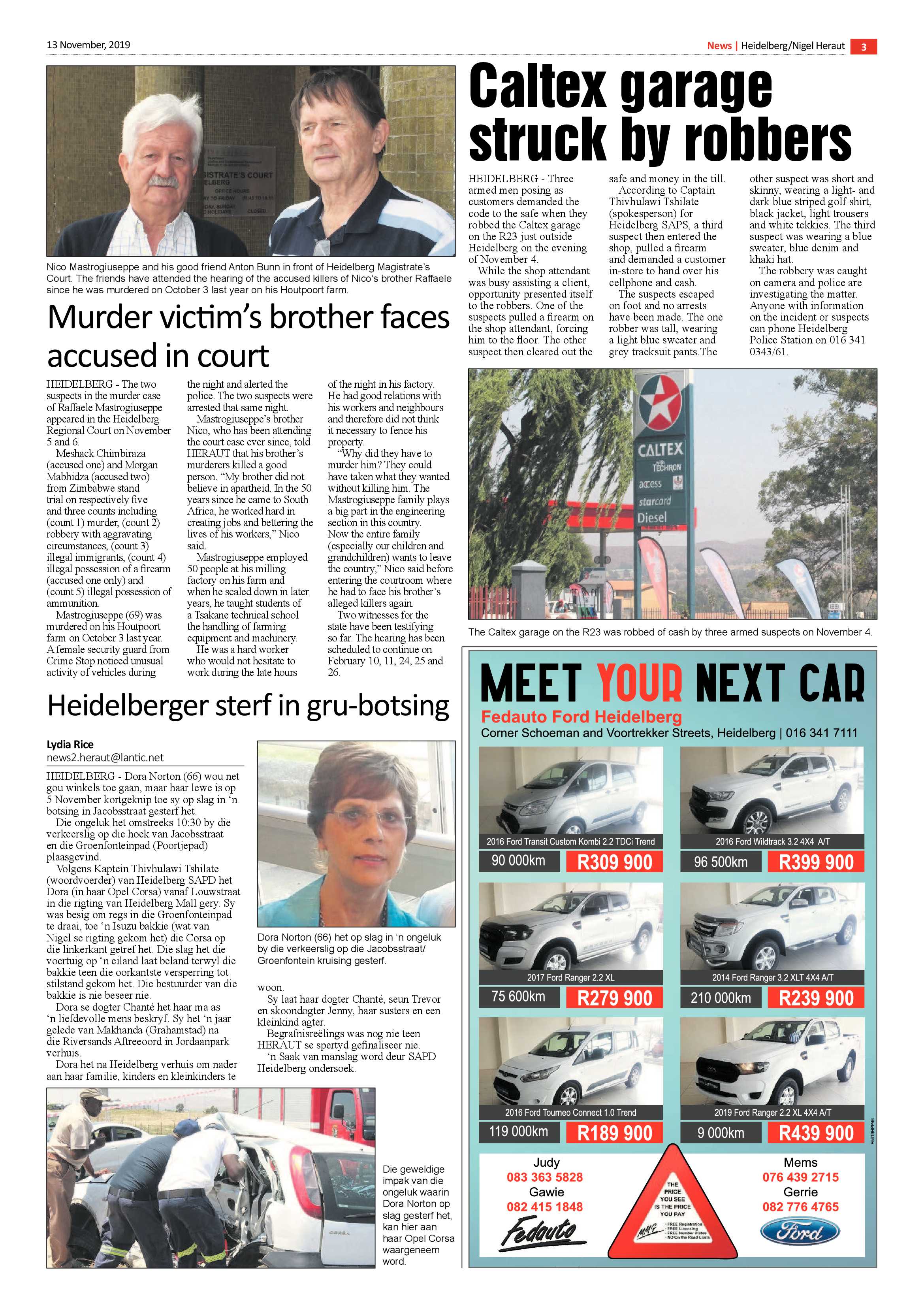 Heidelburg Heraut Nigel 13 November 2019 page 3