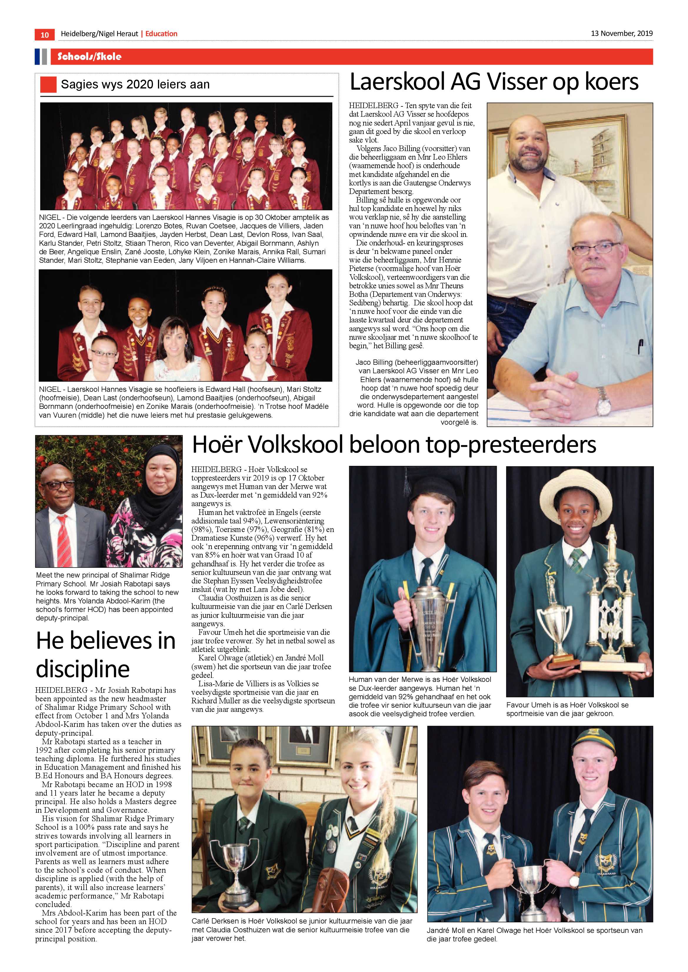Heidelburg Heraut Nigel 13 November 2019 page 9