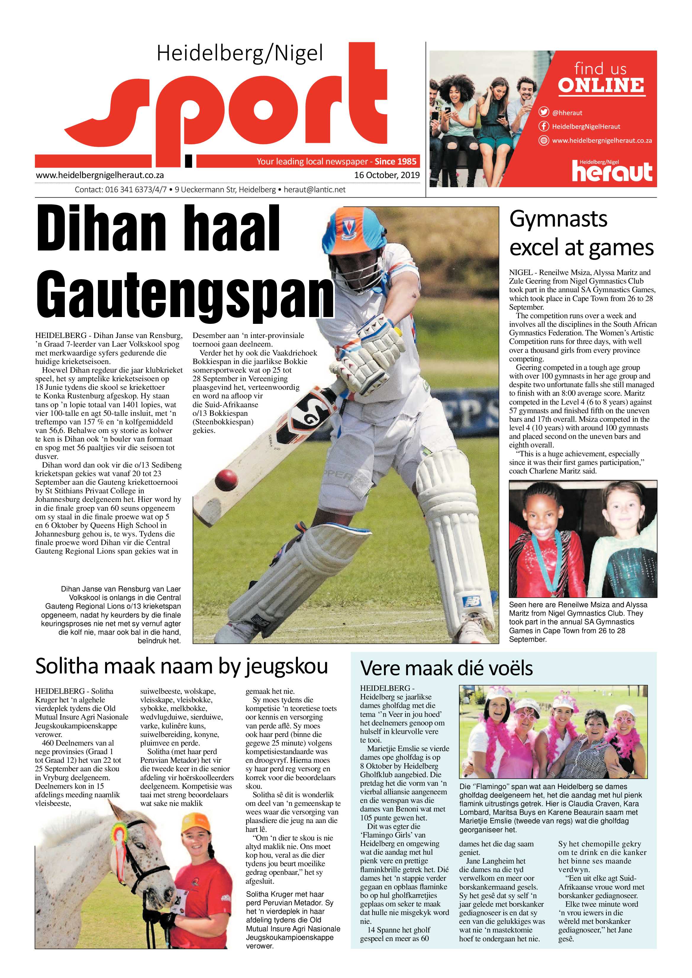 Heidelburg Heraut Nigel 16 October 2019 page 12