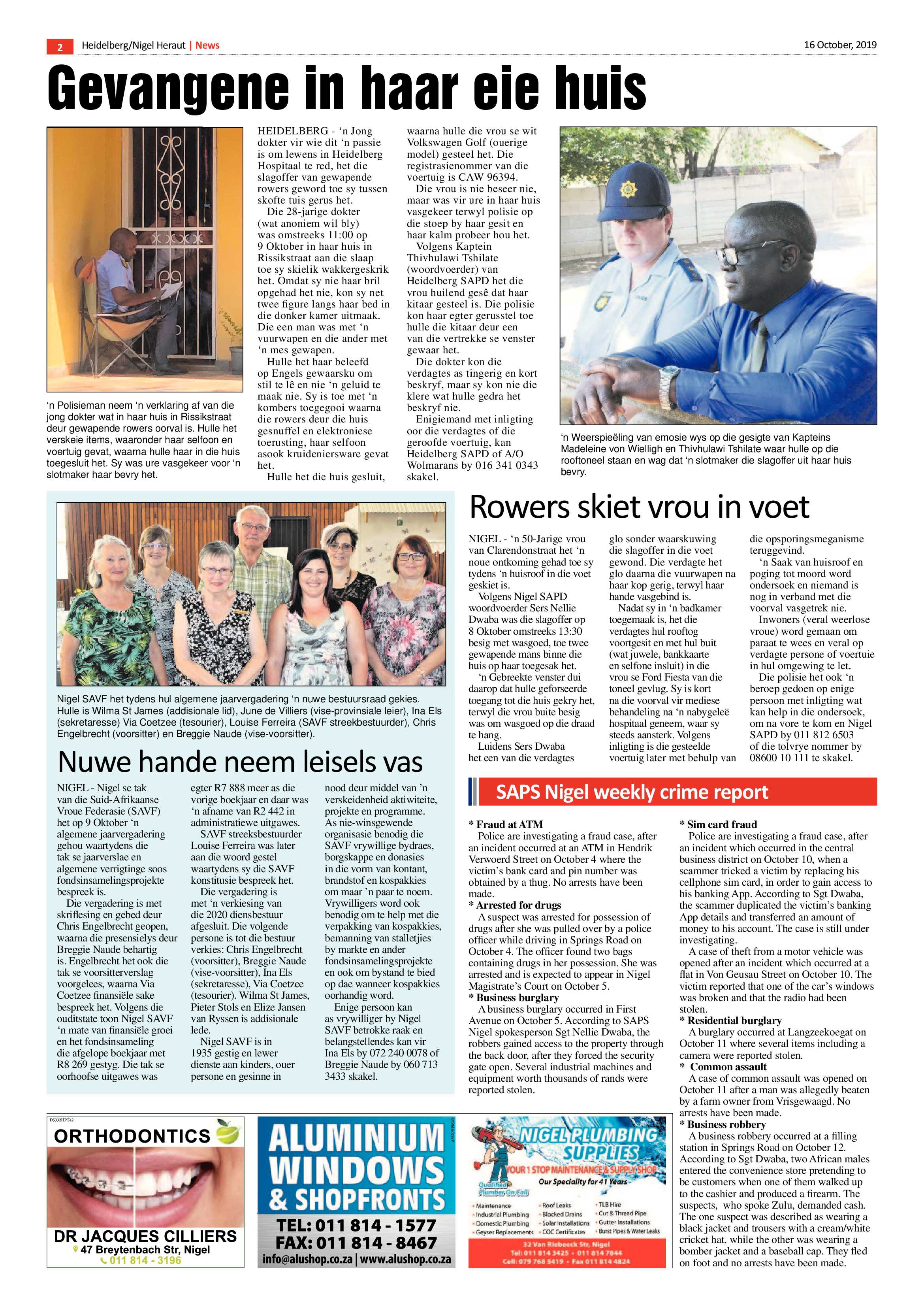 Heidelburg Heraut Nigel 16 October 2019 page 2