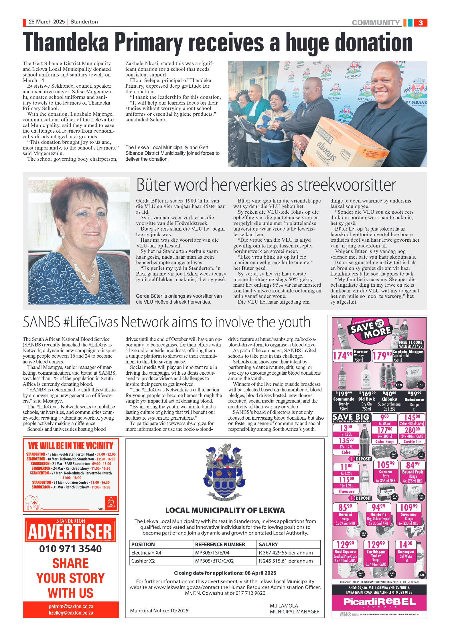 Standerton Advertiser 28 March 2025 page 3