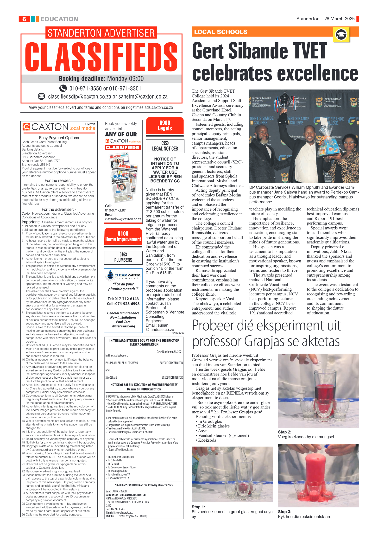 Standerton Advertiser 28 March 2025 page 6