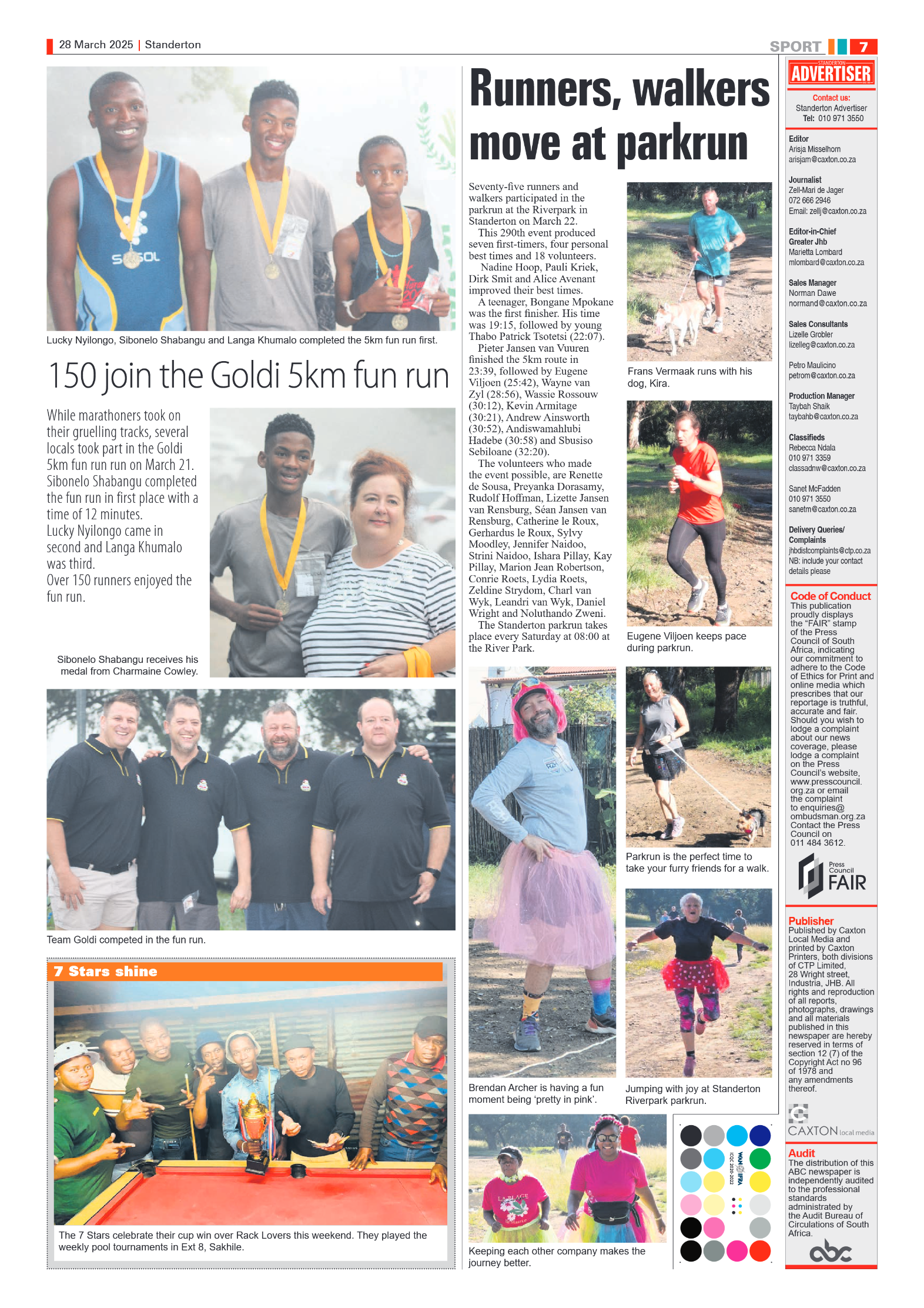 Standerton Advertiser 28 March 2025 page 7